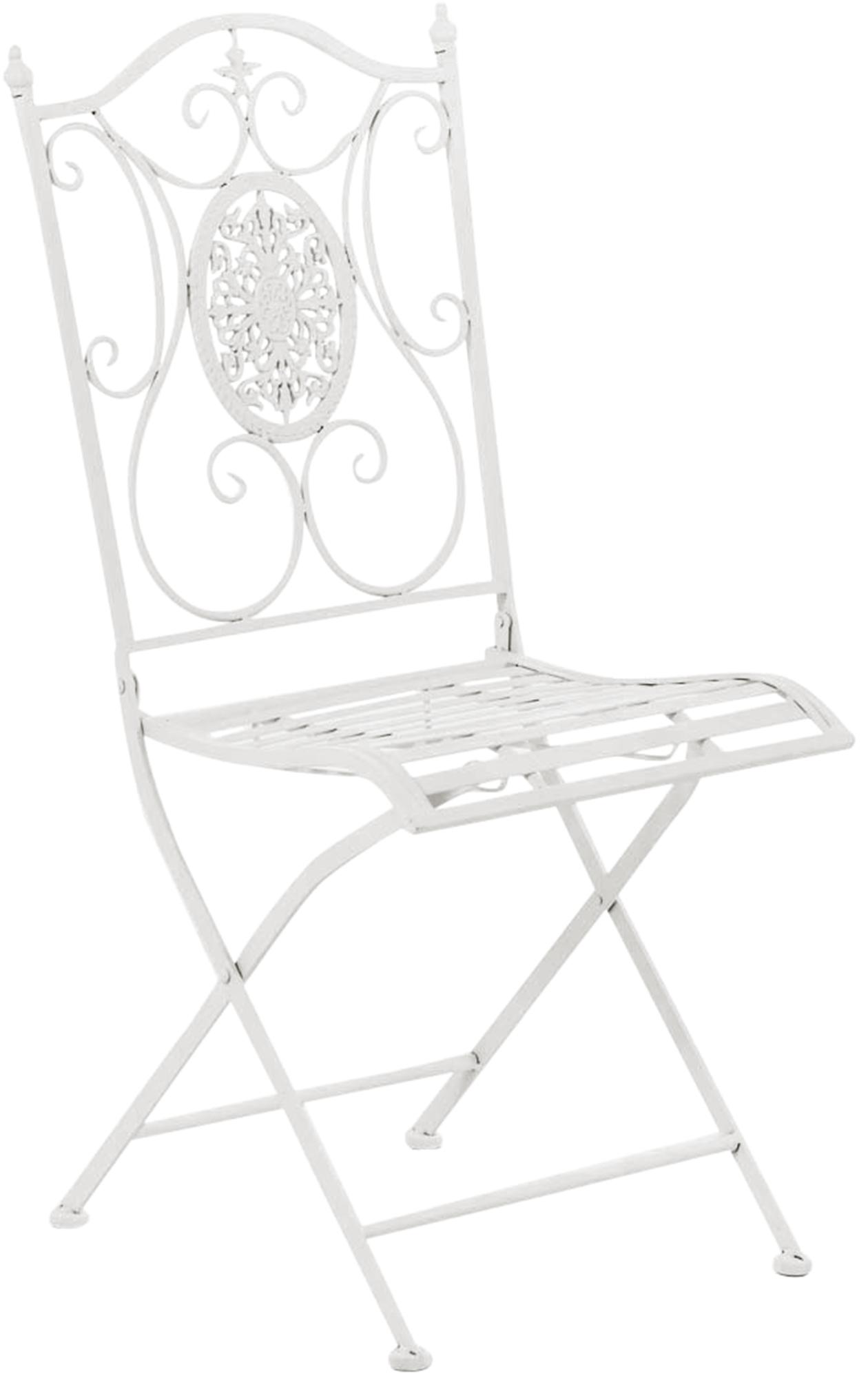 Lot de 2 chaises de jardin pliables Sibell en fer