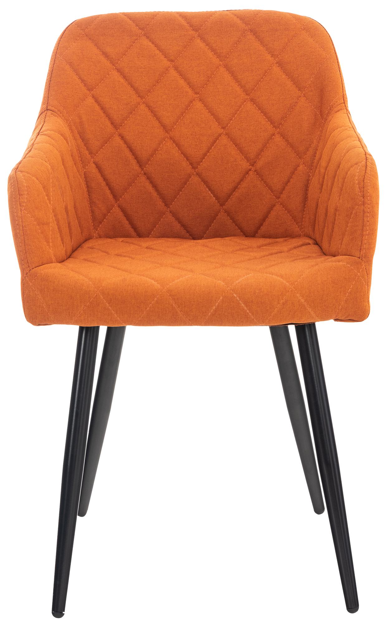Lot de 2 chaises de salle à manger Shila avec Piètement en Métal noir