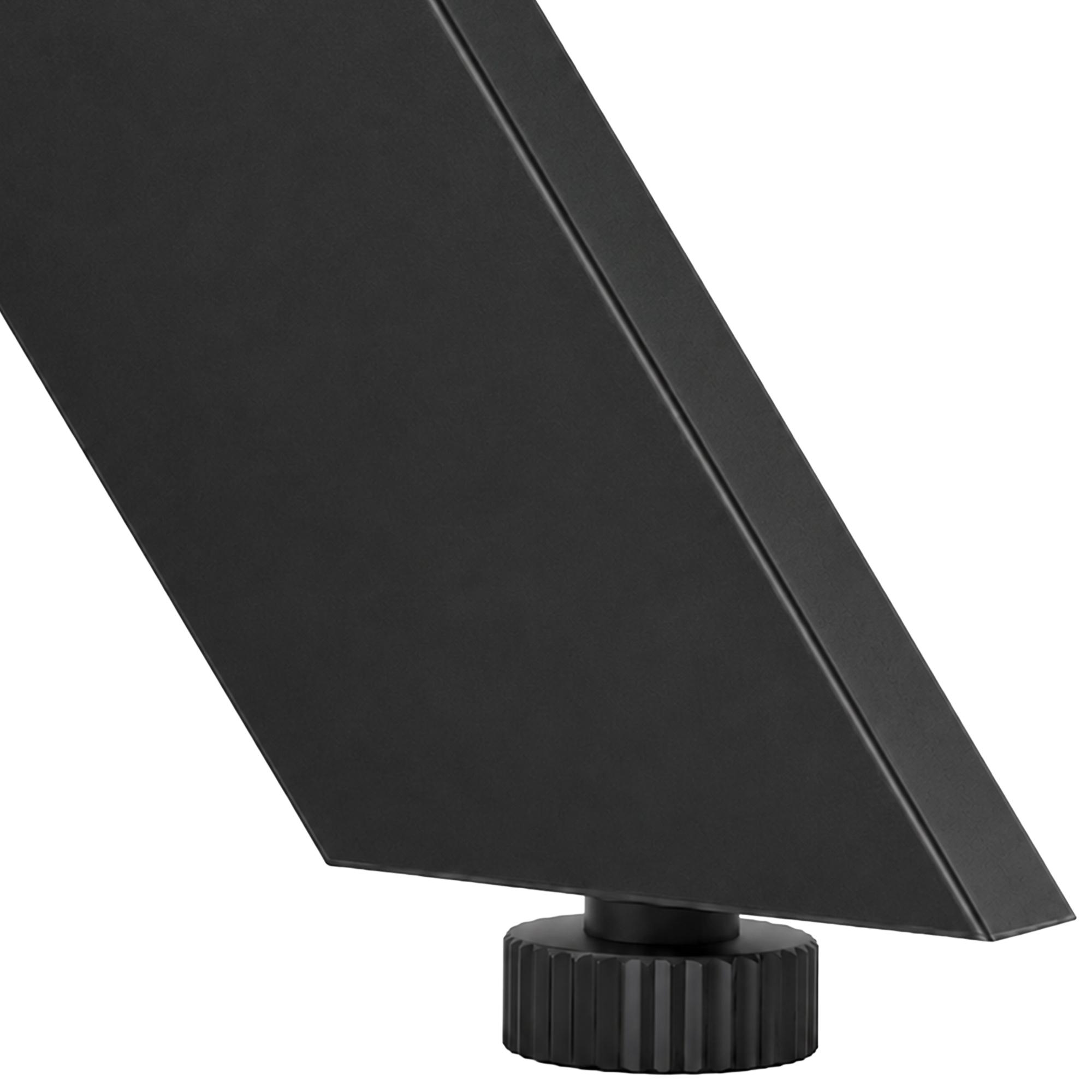 Pieds de table Cascada noir modernes et robustes pour un design elegant et une stabilite optimale