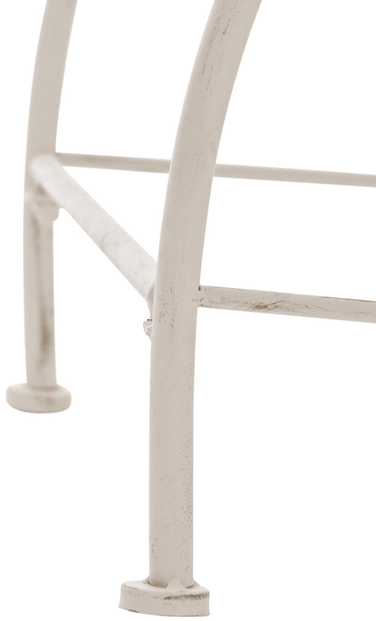 Chaise d'extérieur Sheela en fer avec accoudoirs et repose-pieds