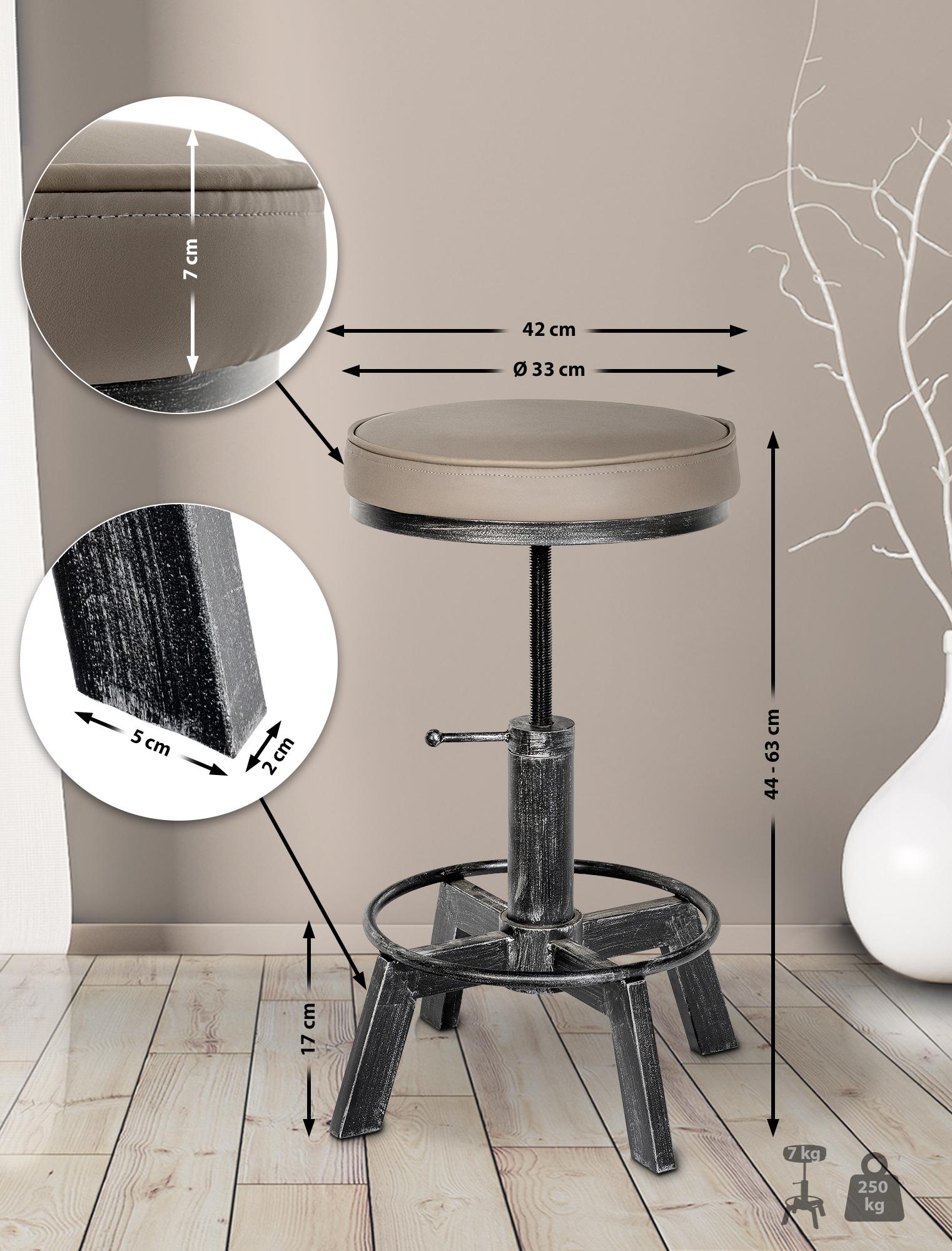 Lot de 2 tabourets Destin