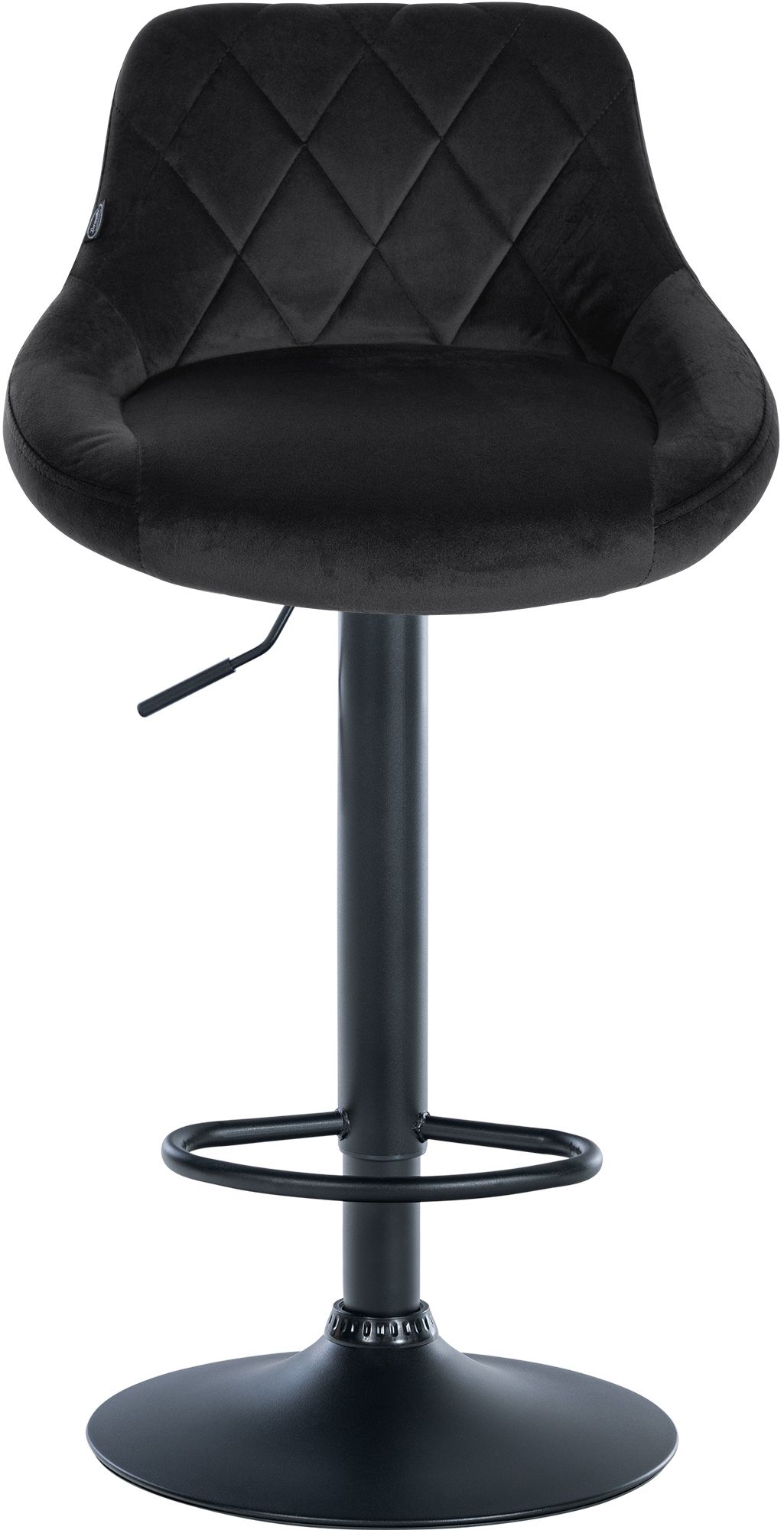 Lot de 2 tabourets de bar Lazio velours