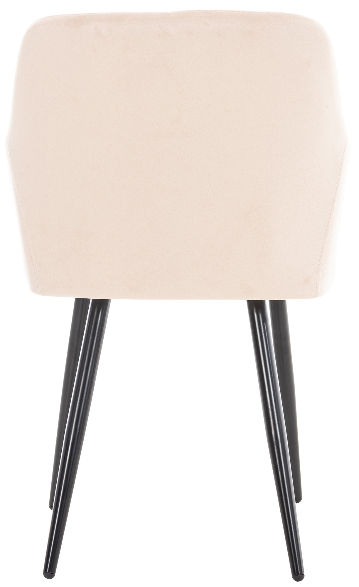 Lot de 4 chaises de salle à manger Shila avec Piètement en Métal noir