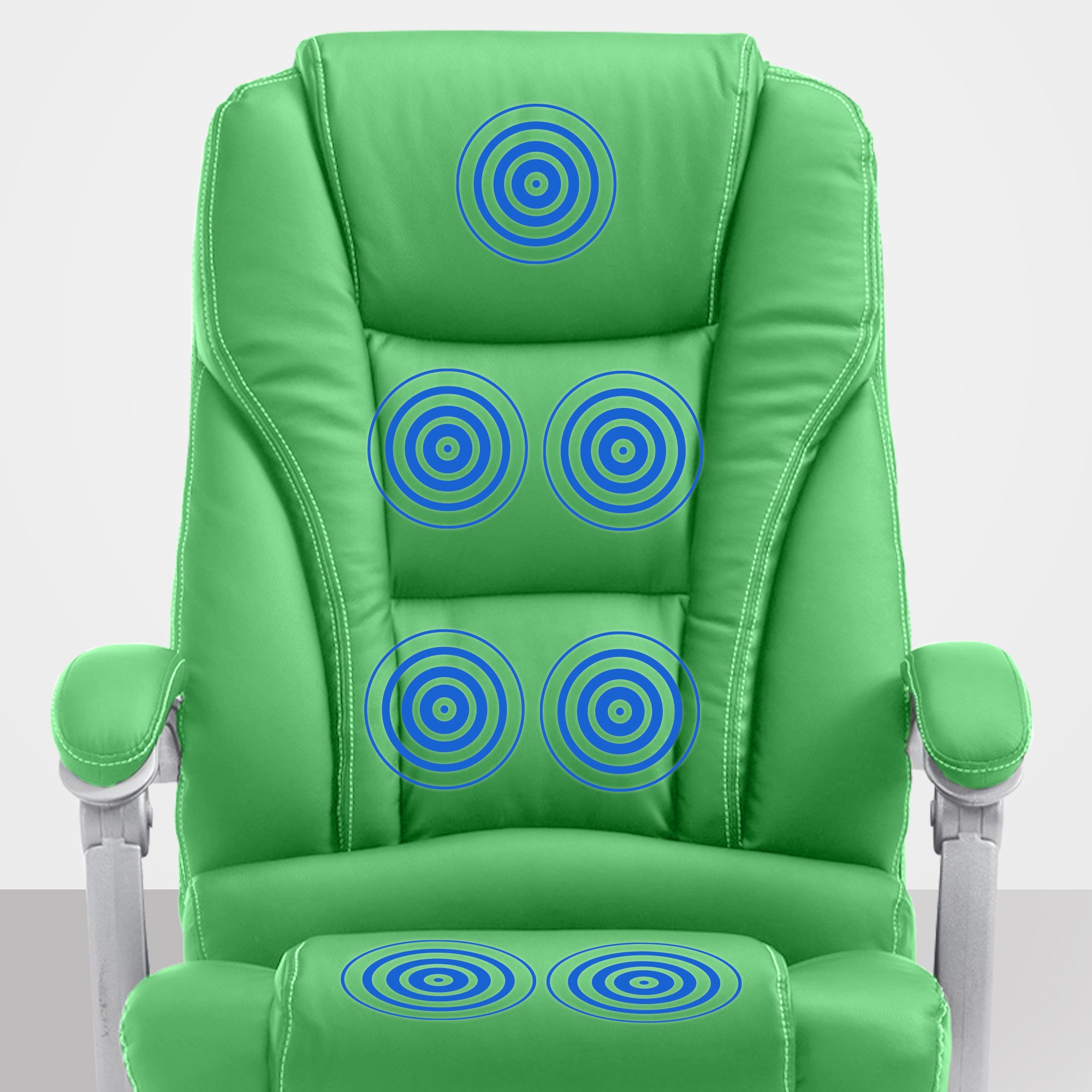 Chaise de bureau Pacific avec fonction massage simili cuir