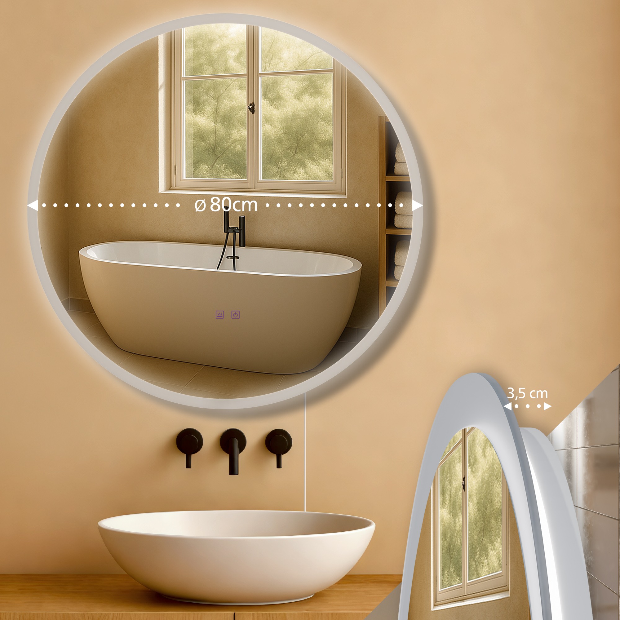 Miroir de salle de bain Laconia