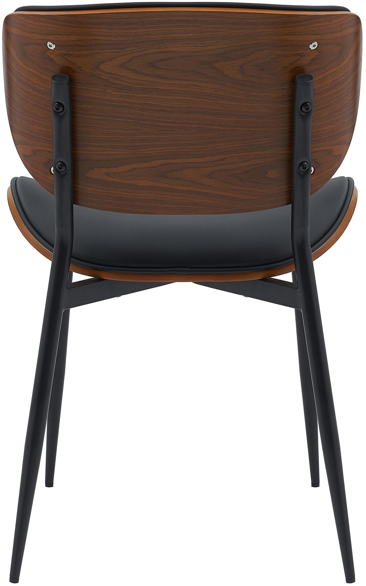Lot de 2 chaises visiteurs Enid en similicuir ou en tissu