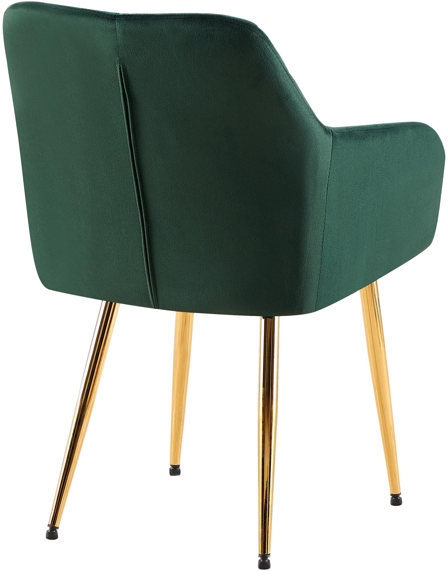 Lot de 2 chaises de salle à manger Monett velours