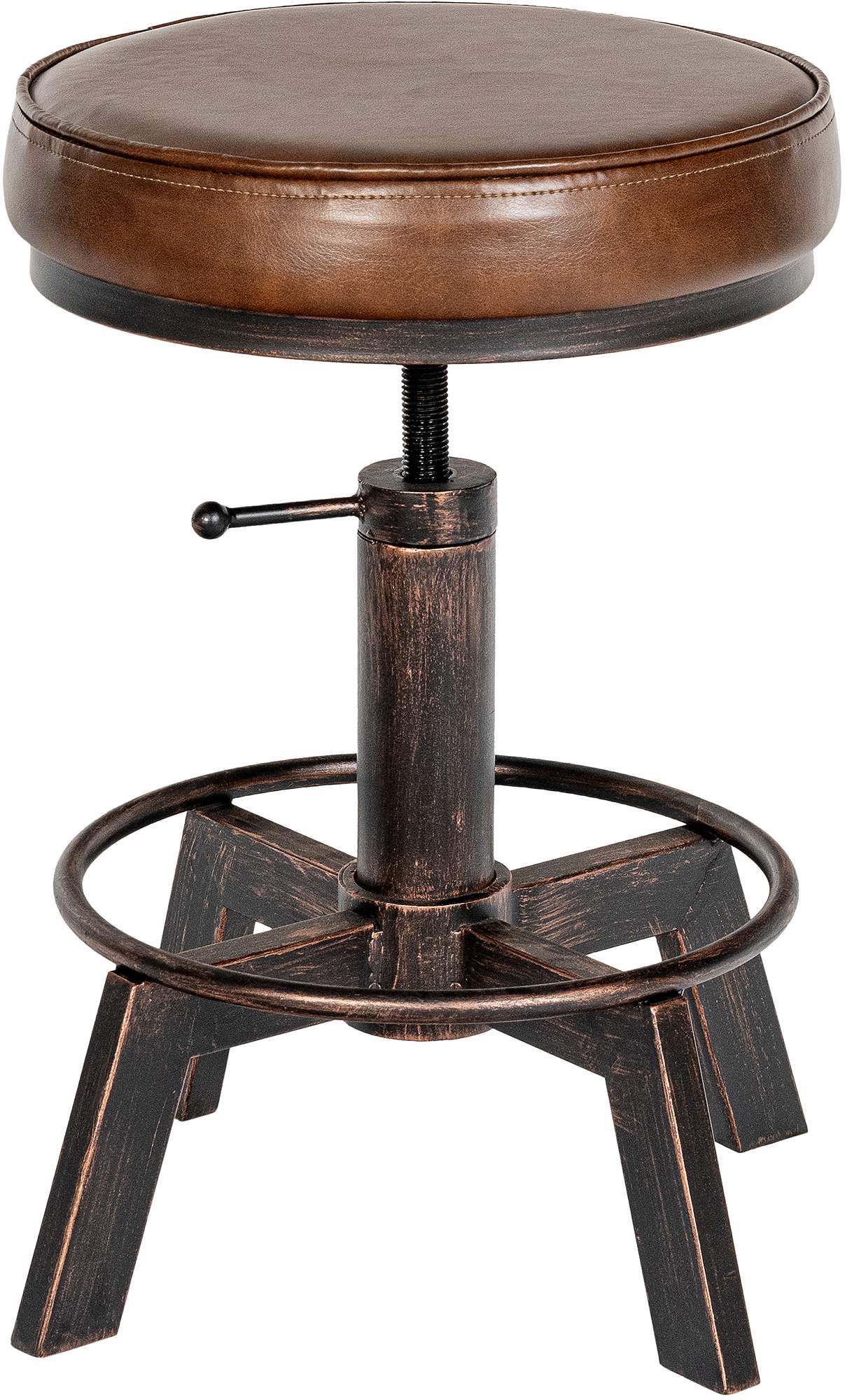 Tabouret Destin en Similicuir réglable et pivotant