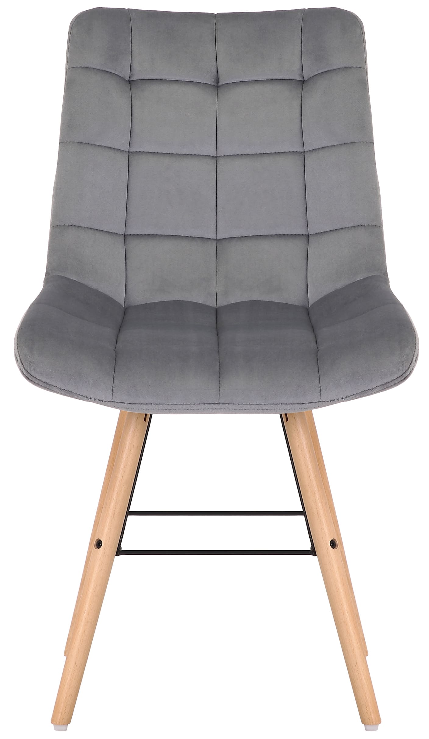 Lot de 2 chaises de salle à manger Leni velours