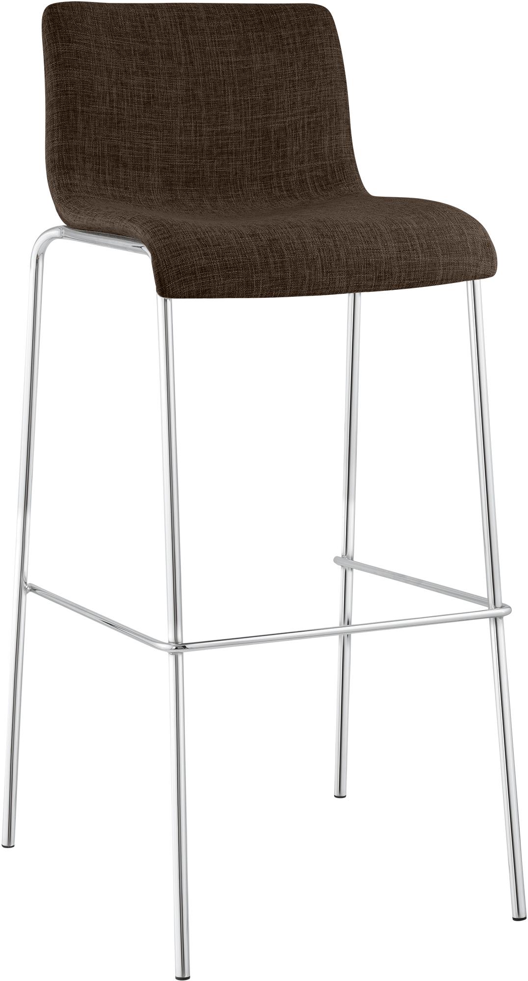 Tabouret de bar Hover en tissu avec pied a 4 branches