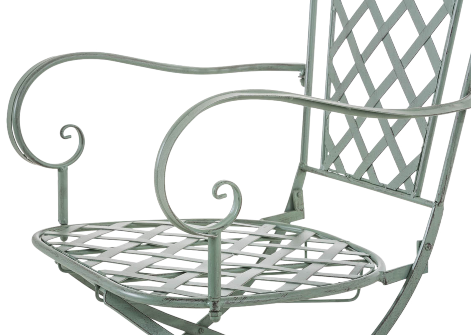 Lot de 2 chaises de jardin pliables Adara en fer