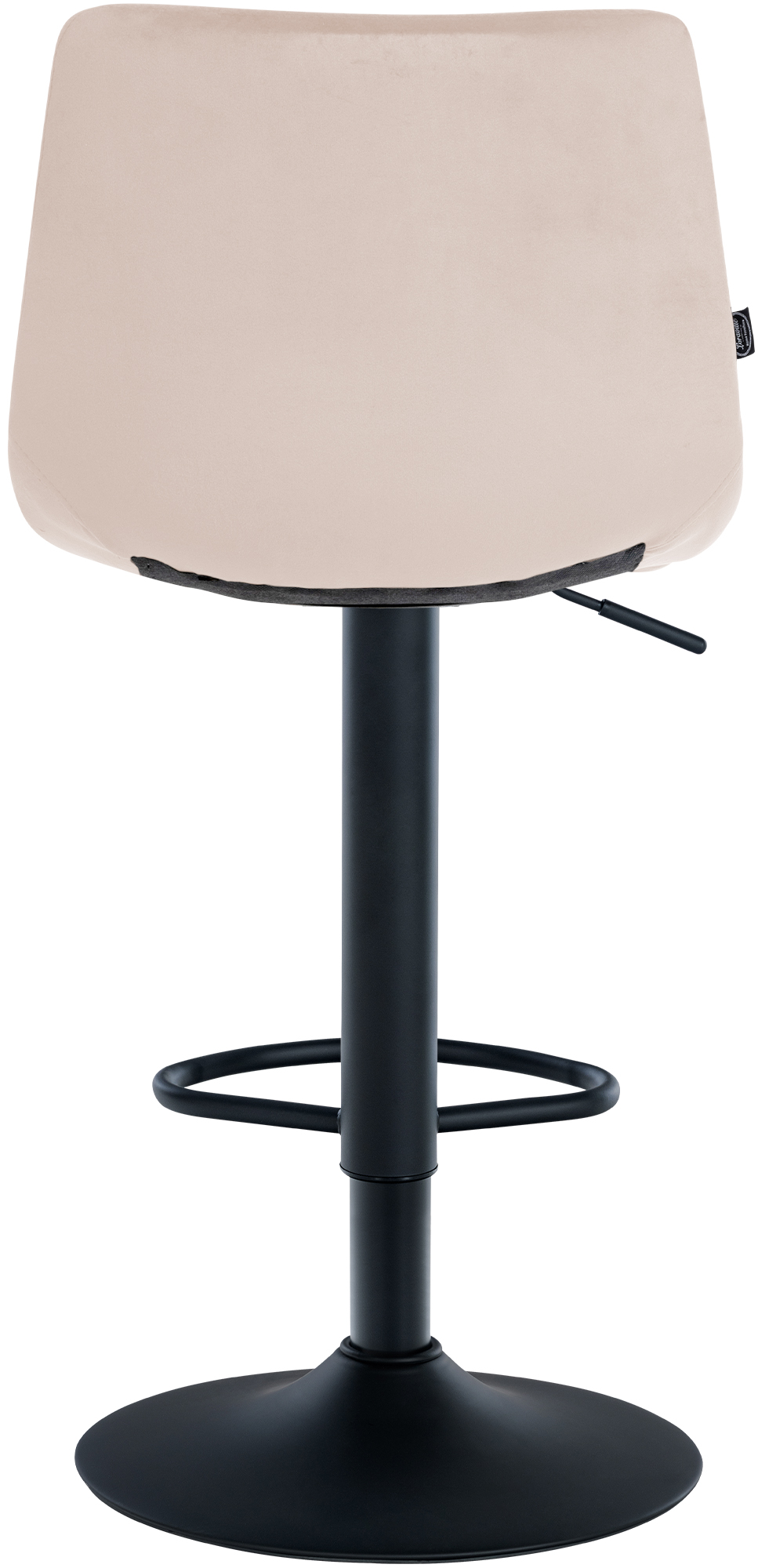 Lot de 2 tabourets de bar Jerry velours