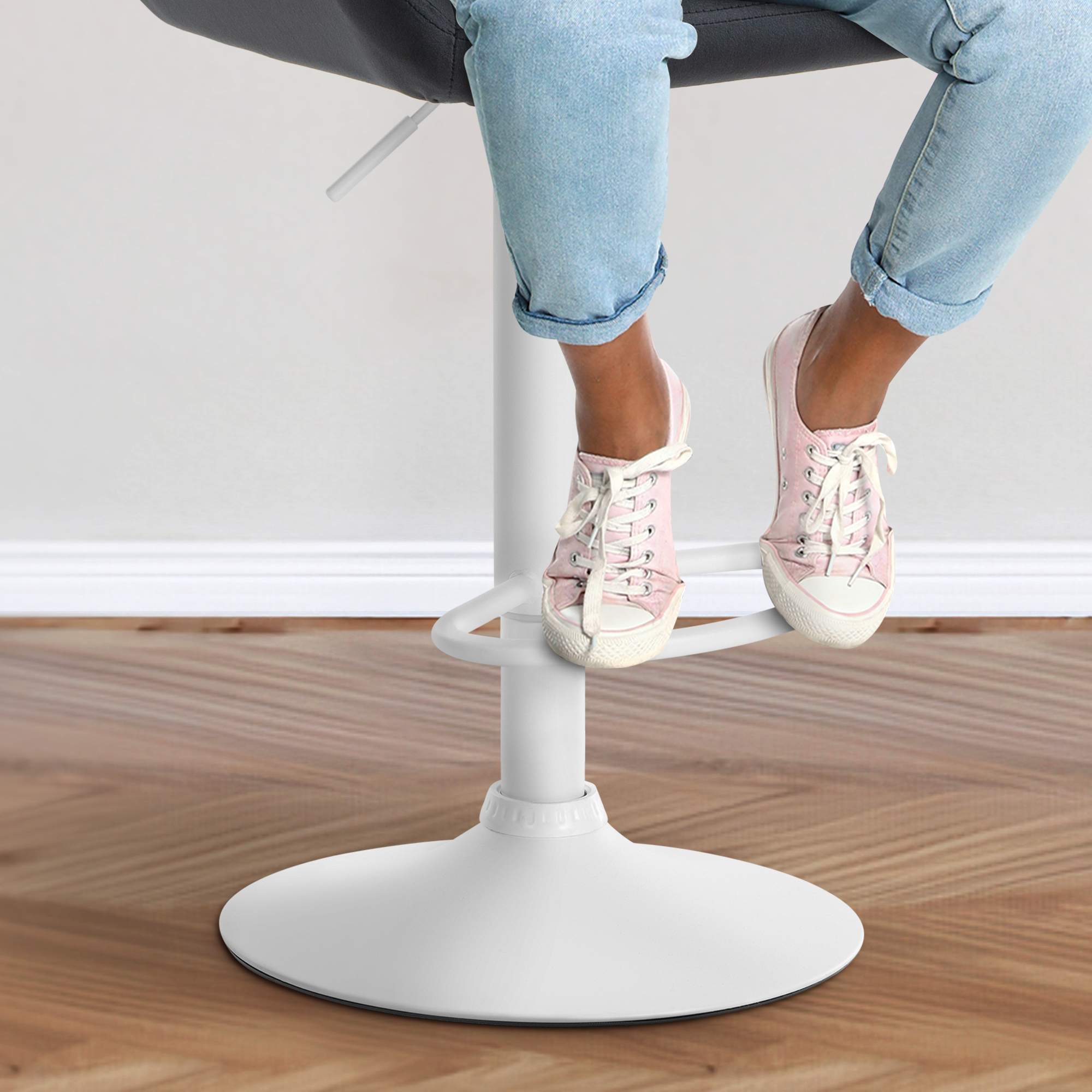Ensemble de 2 tabourets de bar Braga en velours