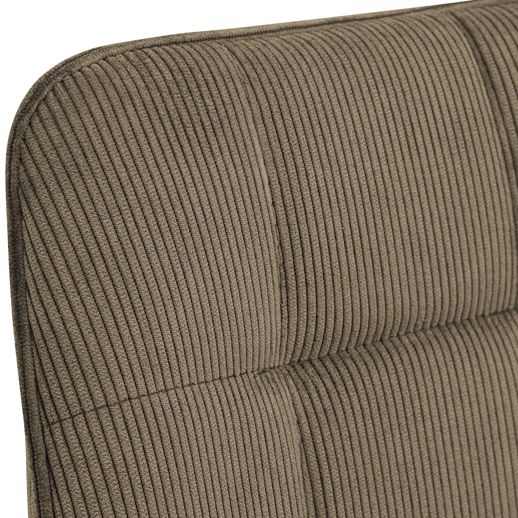 Chaise de salle à manger Brook en velours côtelé