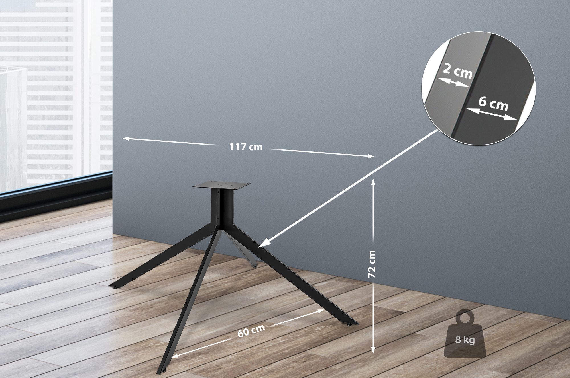 Pieds de table Ladera