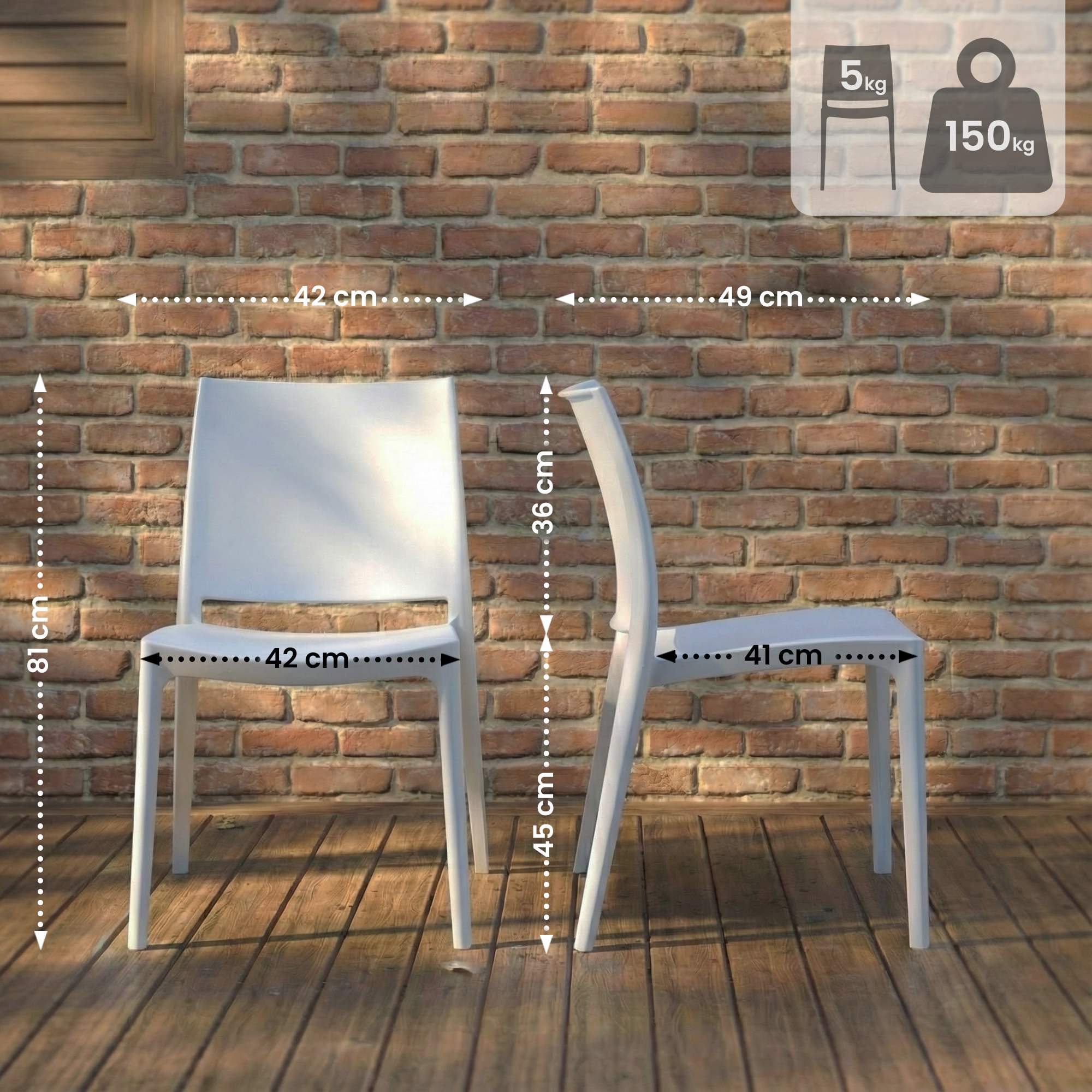 Chaise de jardin Meton