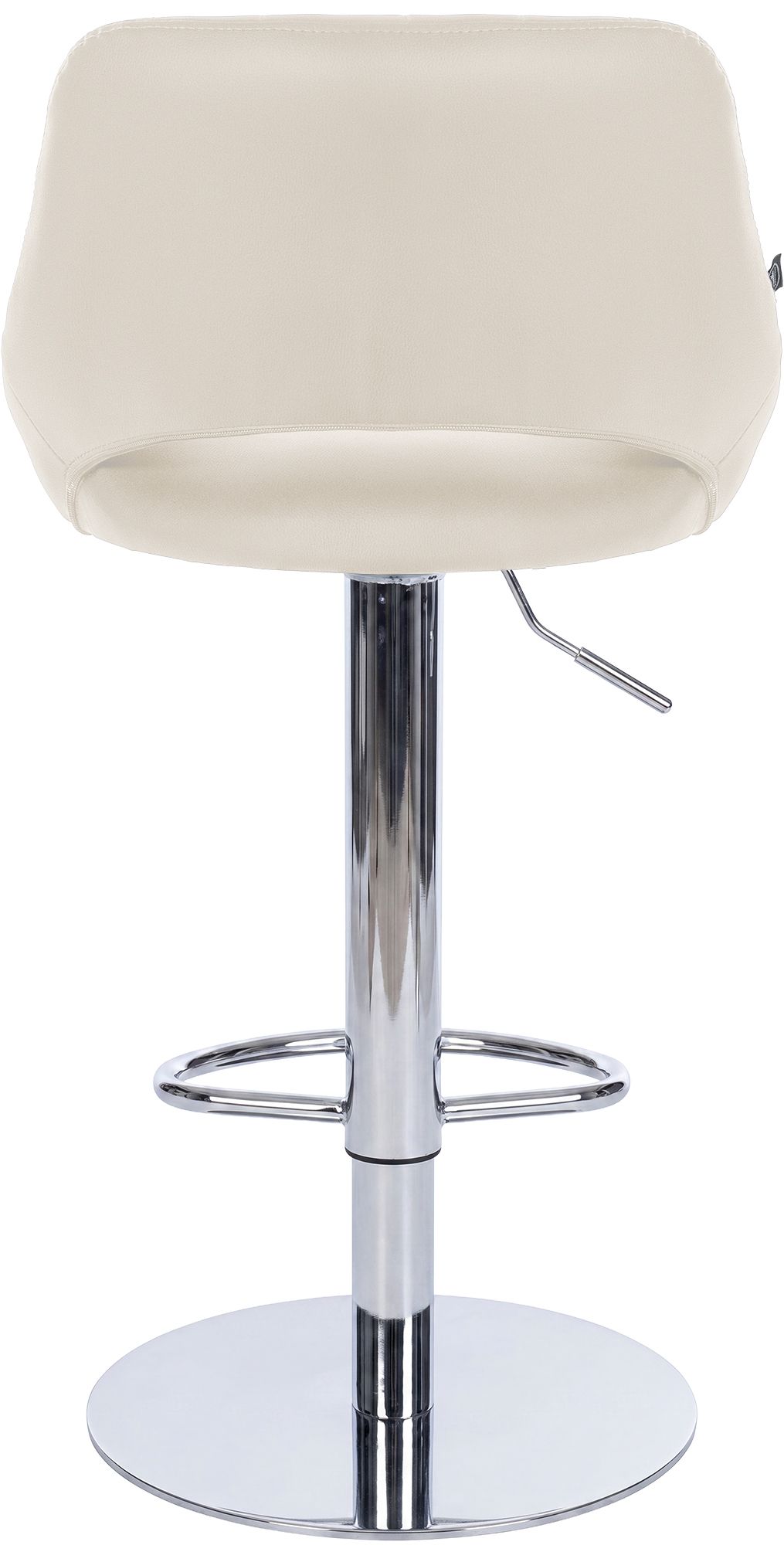 Lot de 2 tabourets de bar Milet chromés avec socles extra lourds