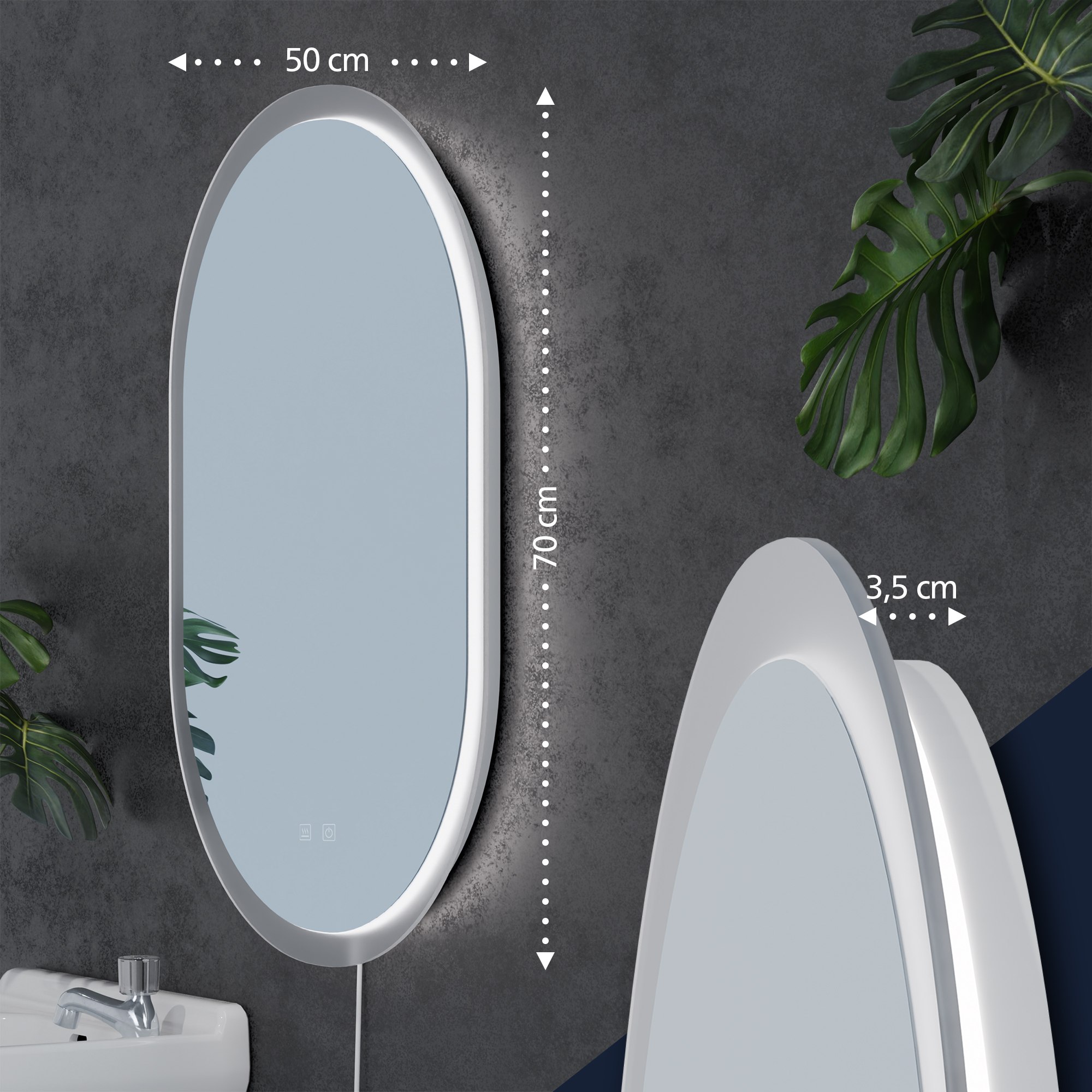 Miroir de salle de bain Karishma