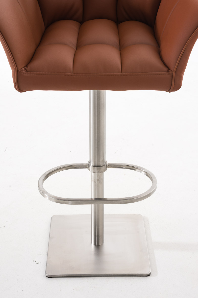 Lot de 2 tabourets de bar Damaso en similicuir