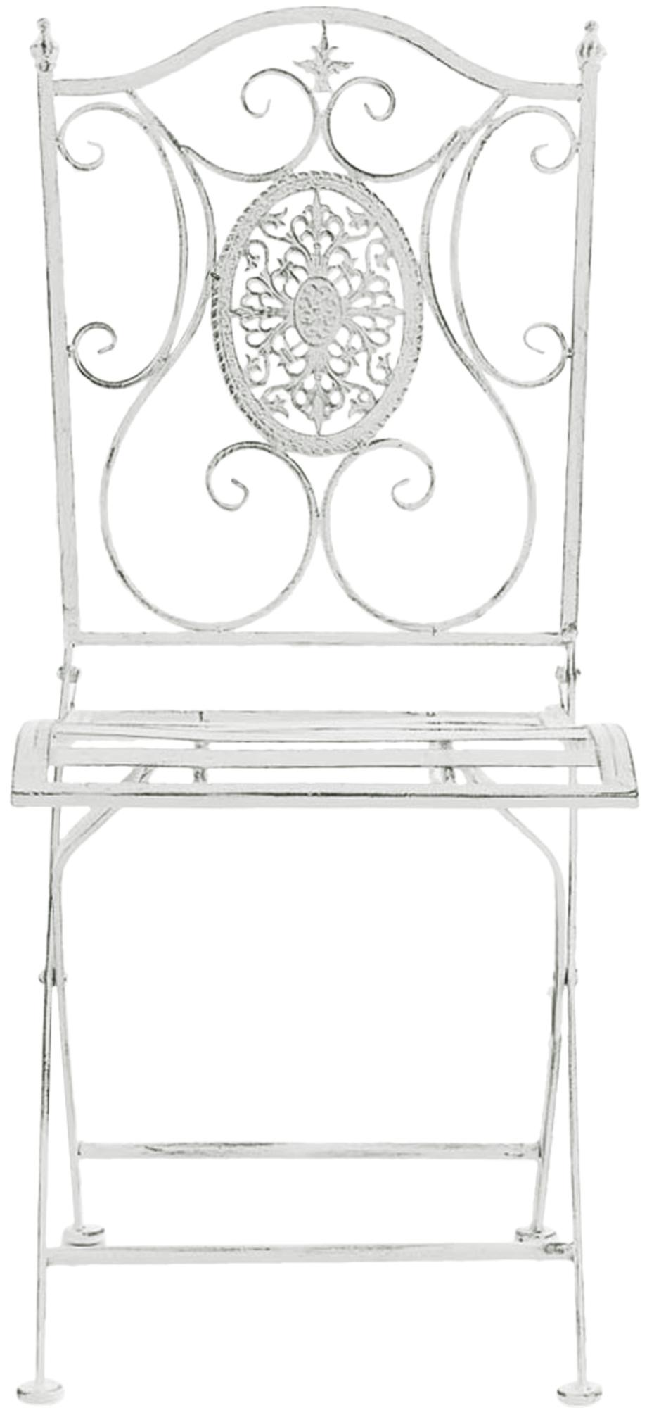 Lot de 2 chaises de jardin pliables Sibell en fer
