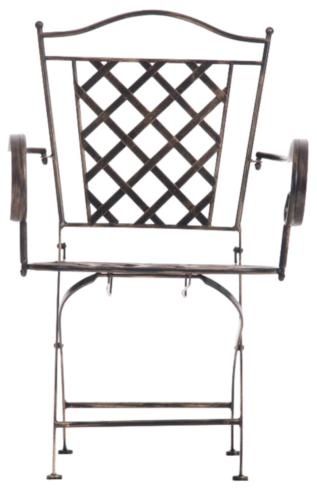 Lot de 2 chaises de jardin pliables Adara en fer