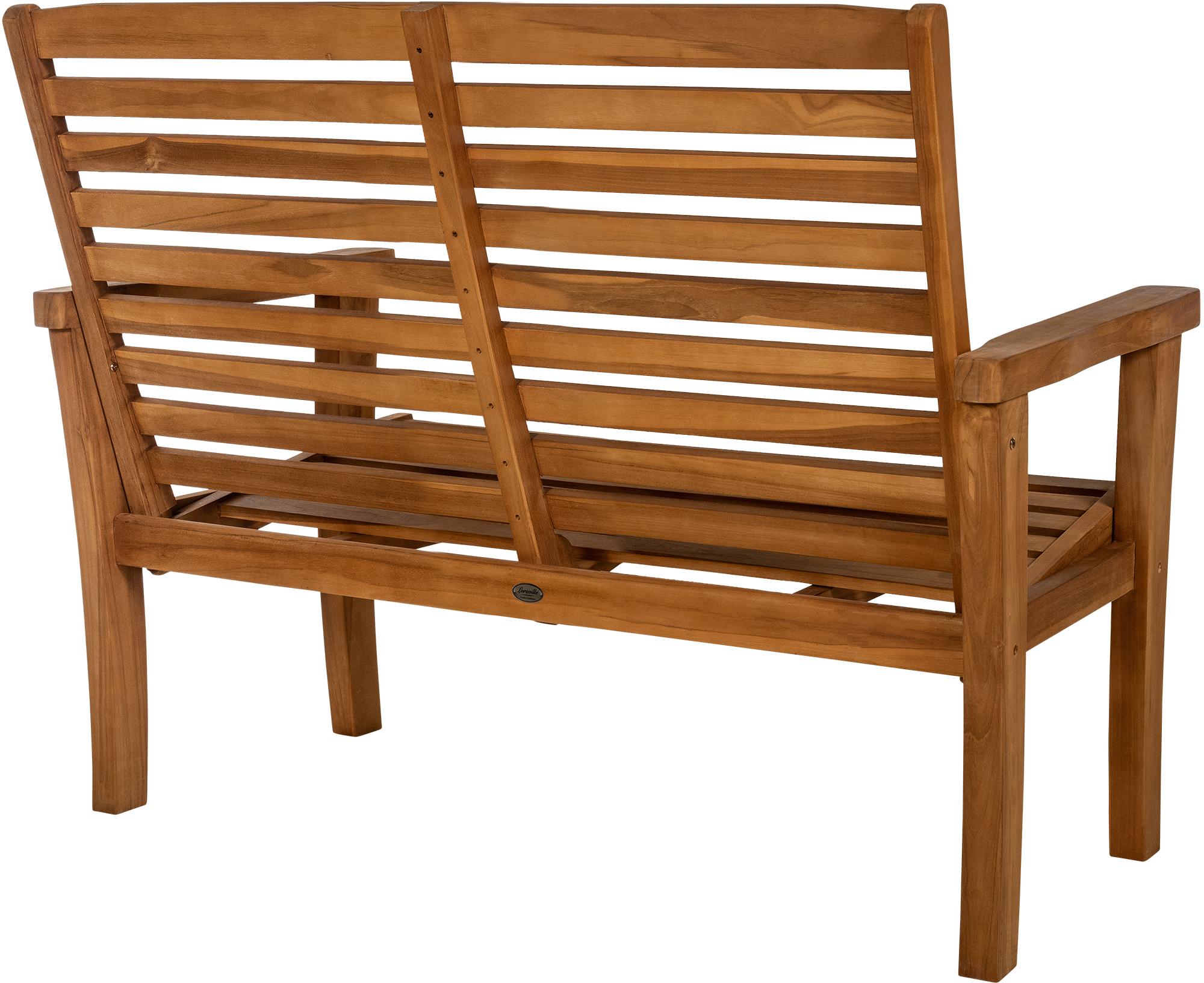 Banc en teck Nicosia avec dossier inclinable