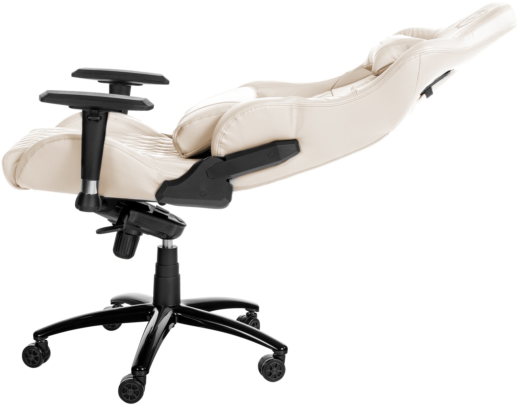 Fauteuil de bureau Keren revêtement en cuir véritable