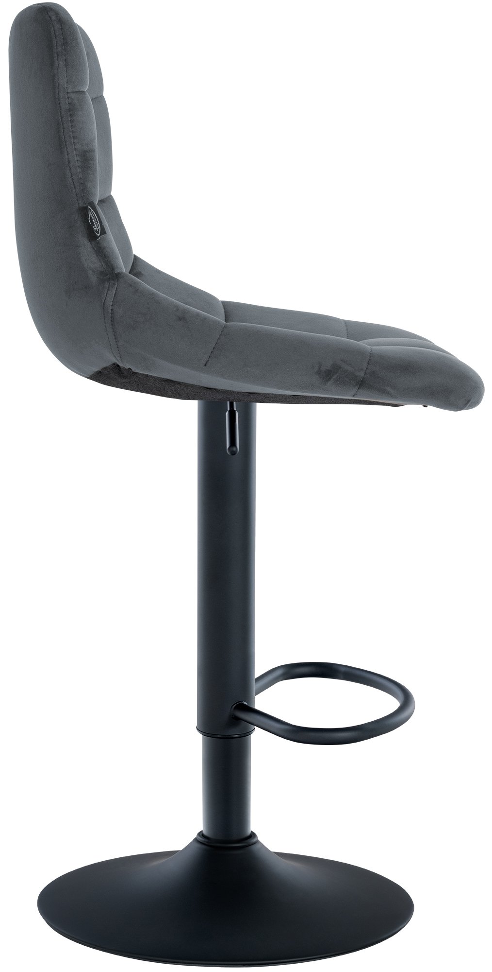 Lot de 2 tabourets de bar Jerry velours