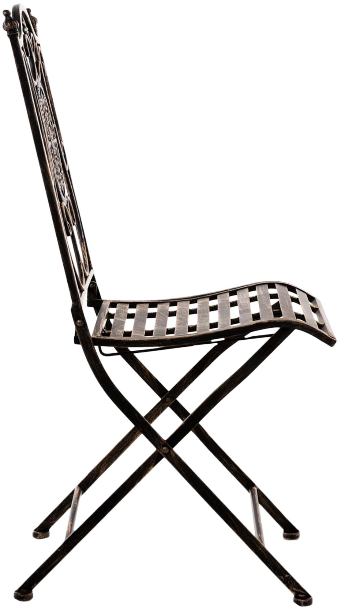 Lot de 2 chaises de jardin pliables Sibell en fer