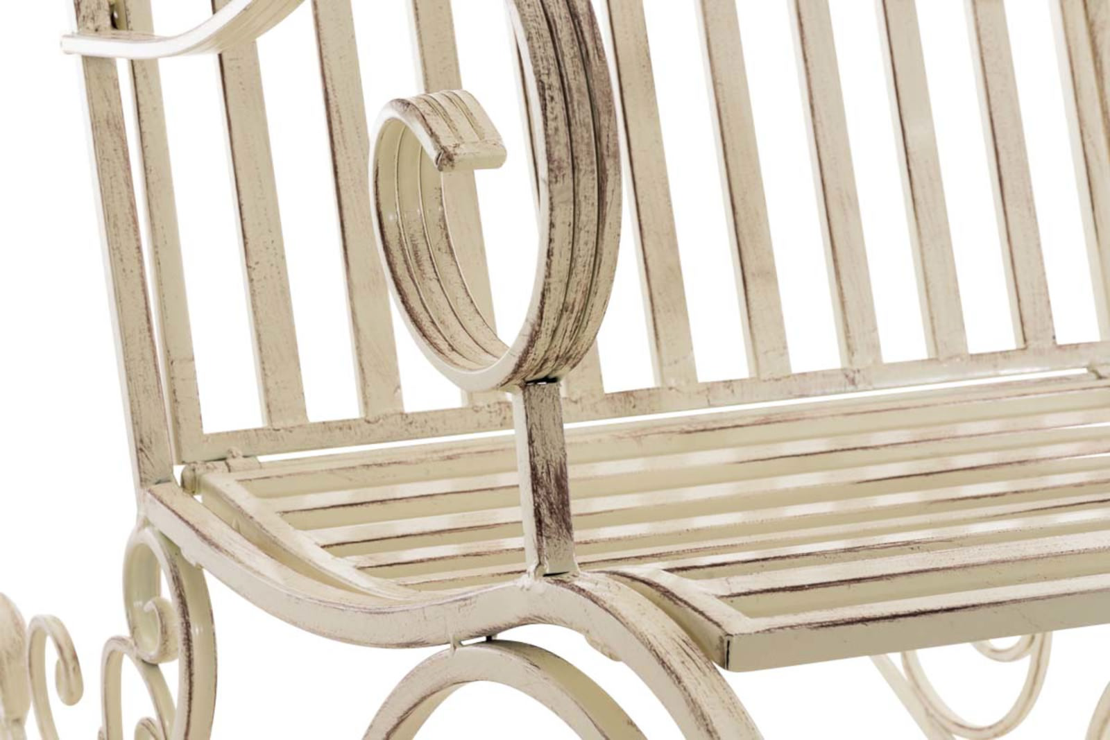 Lot de 2 Fauteuils à bascule d'extérieur Smilla en fer forgé