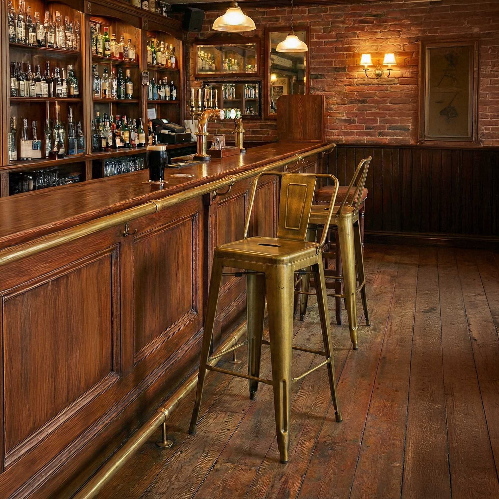 Lot de 2 Tabourets de Bar Mason