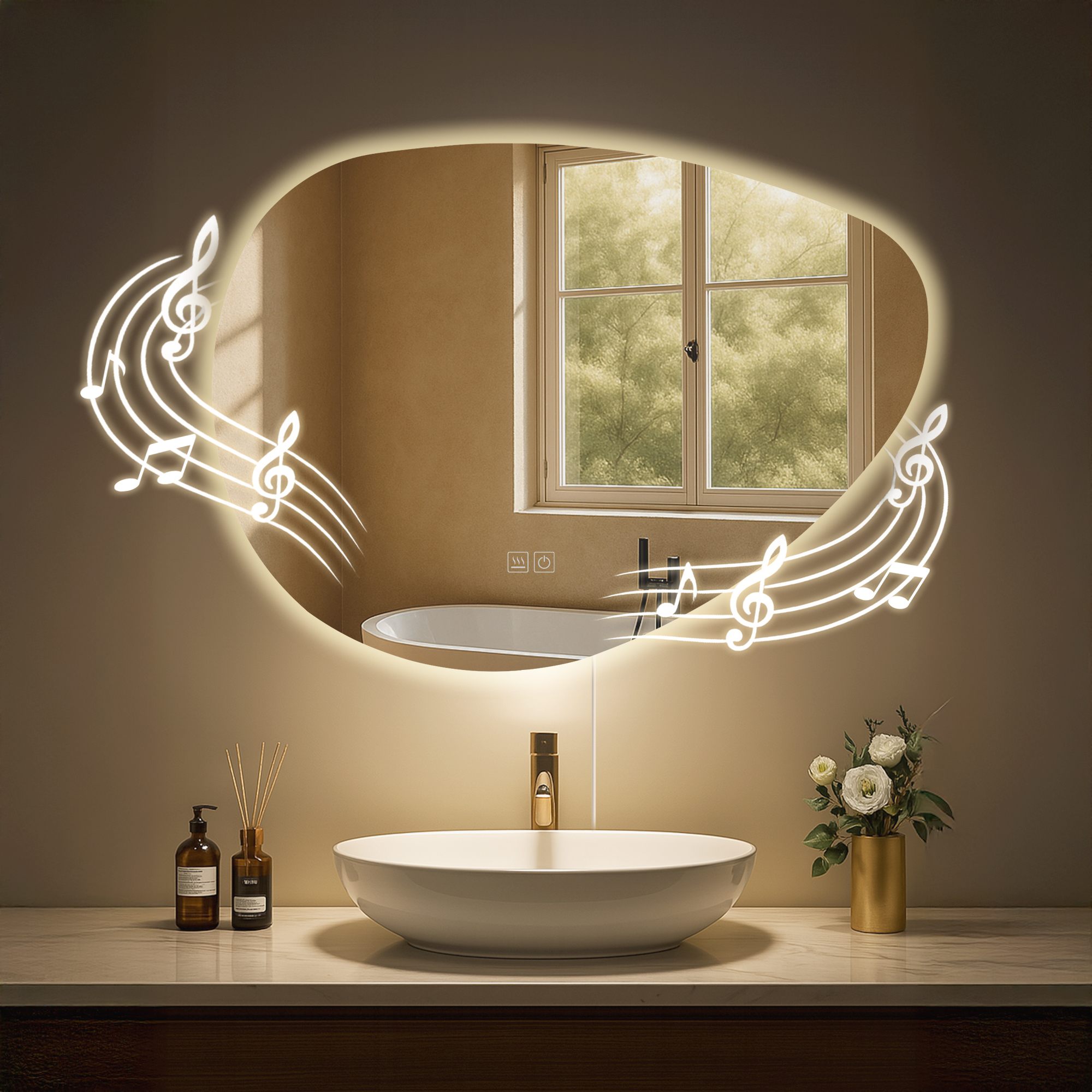 Miroir de salle de bain Almafie