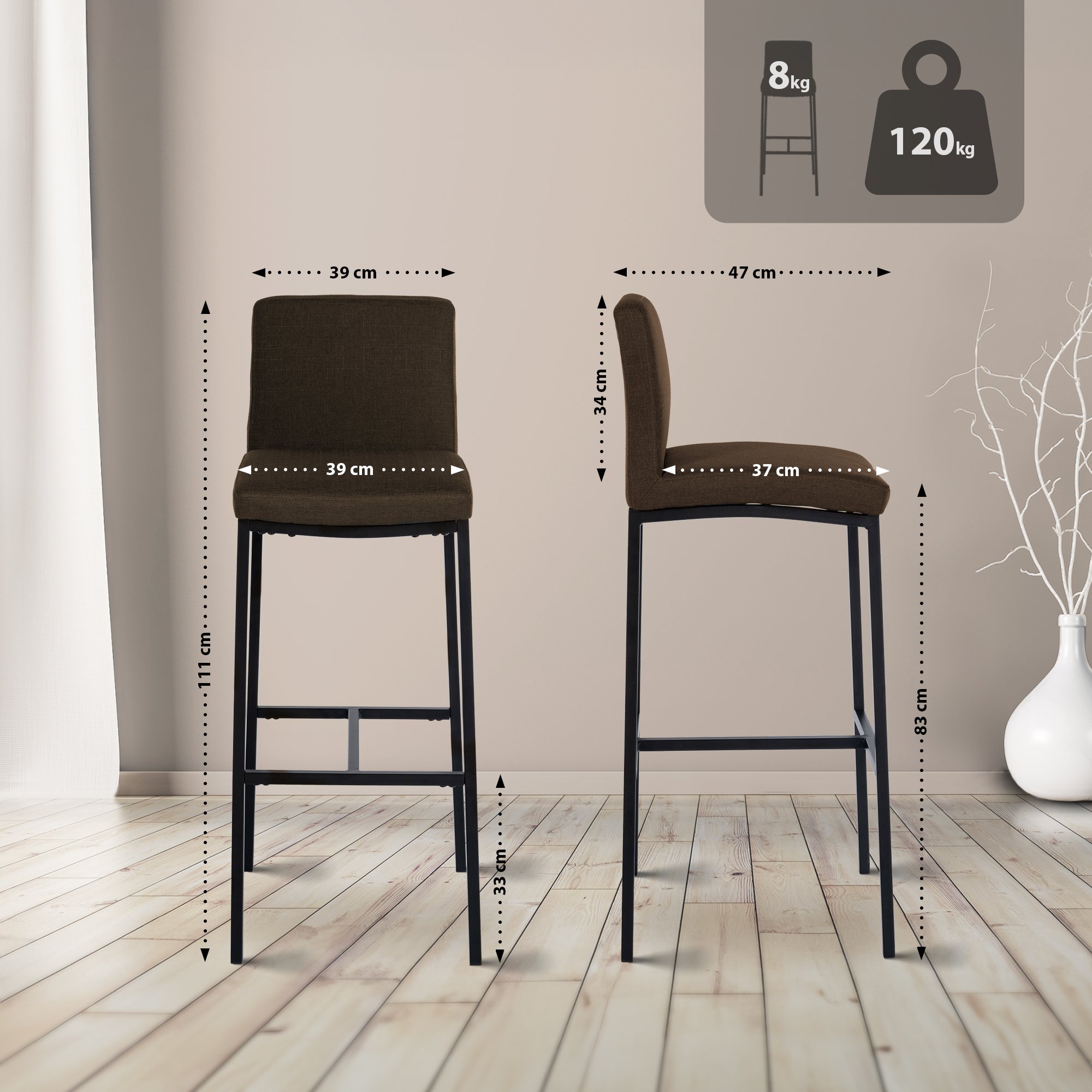 Tabouret de bar Freeport