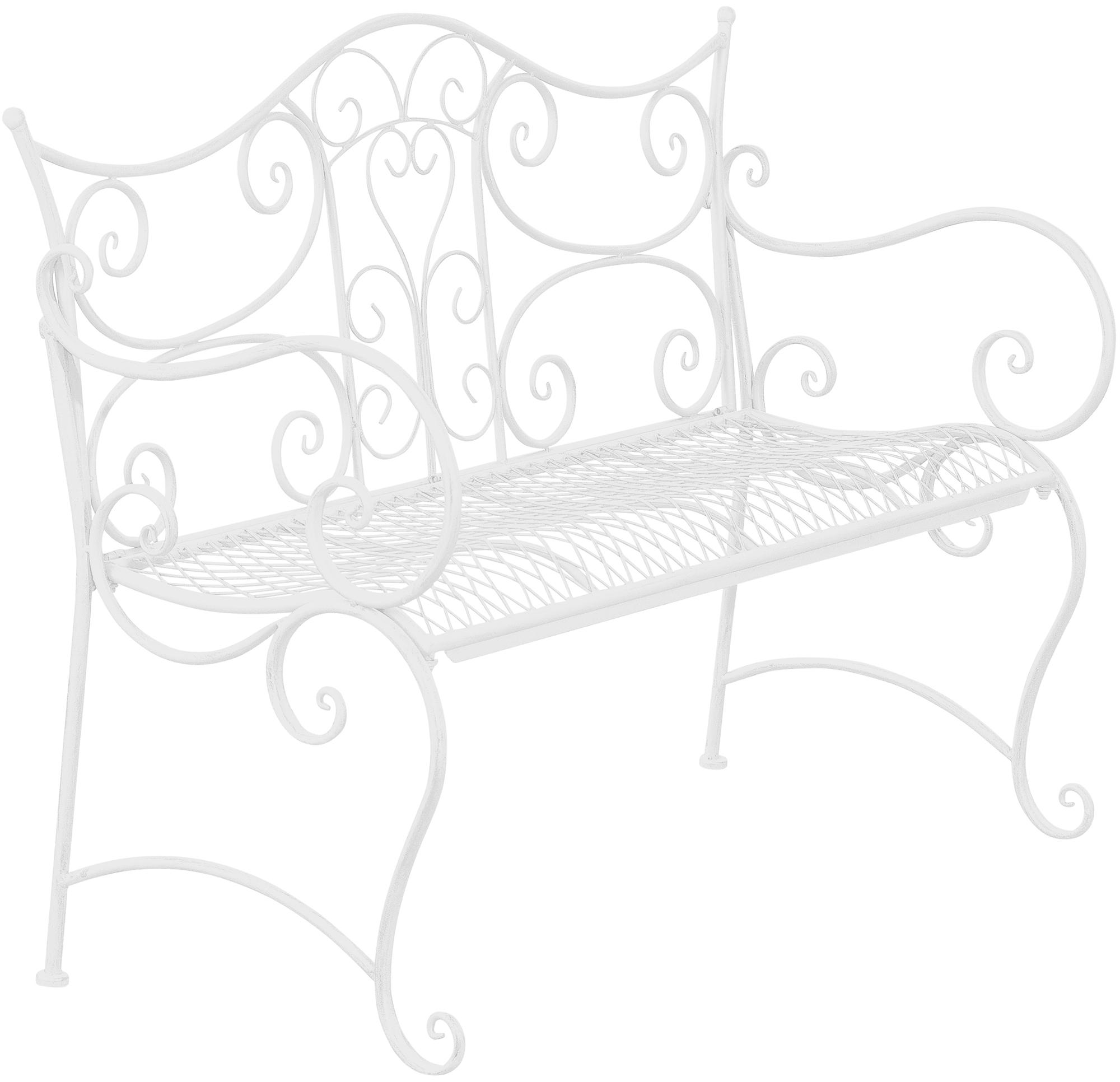 Banc de jardin au style antique Tara en fer forgé