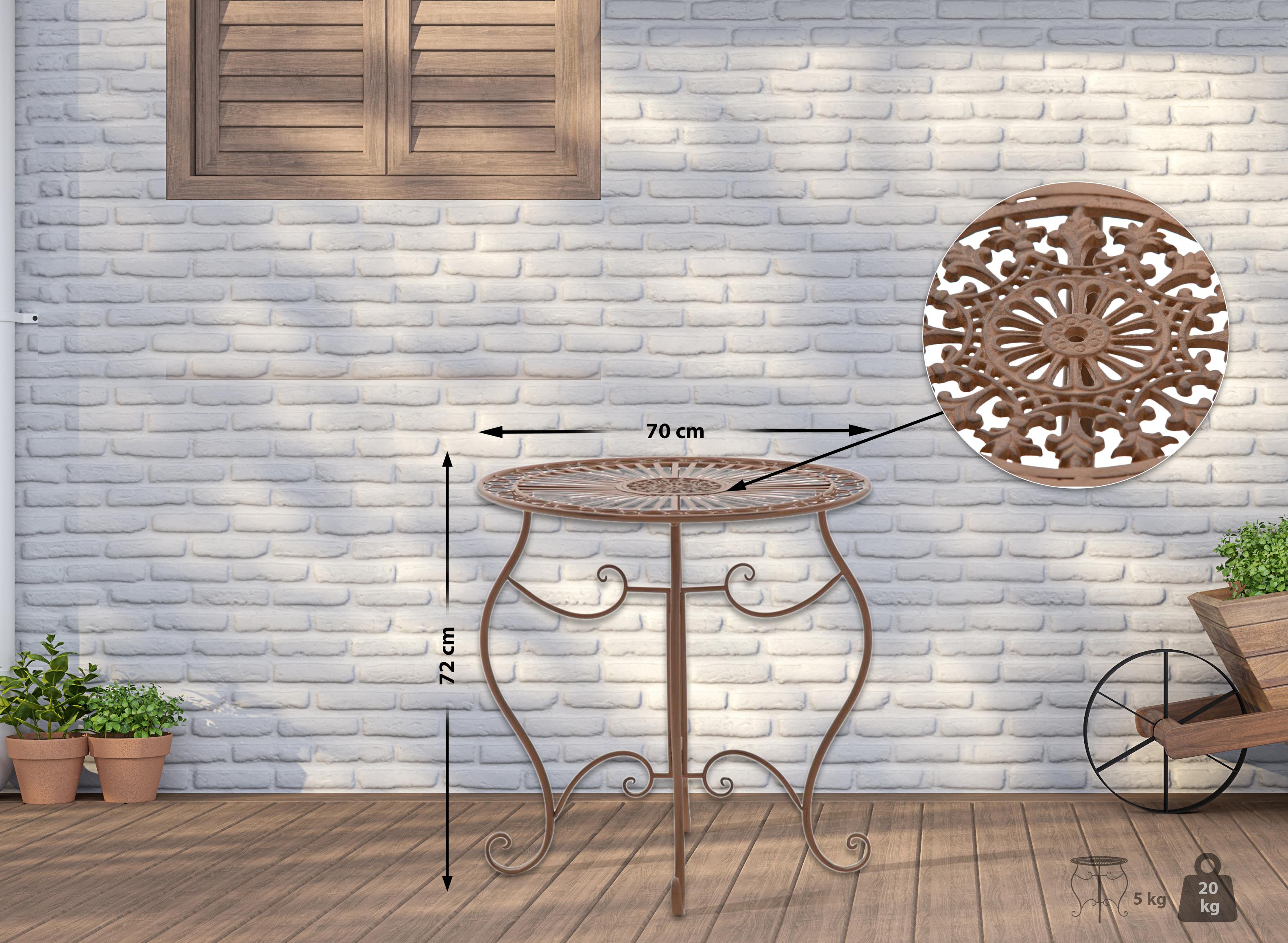 Table en fer Indra