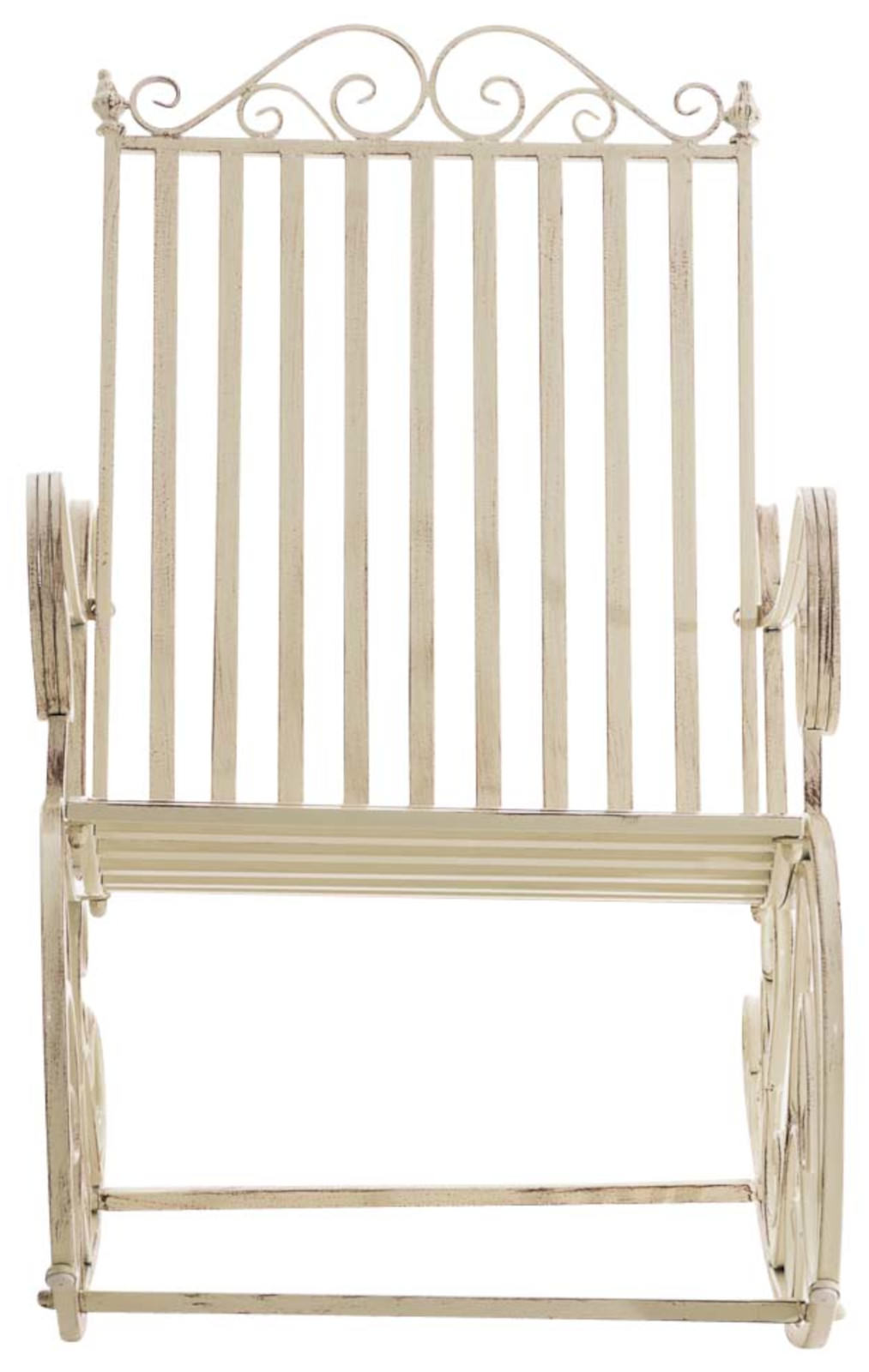 Lot de 2 Fauteuils à bascule d'extérieur Smilla en fer forgé