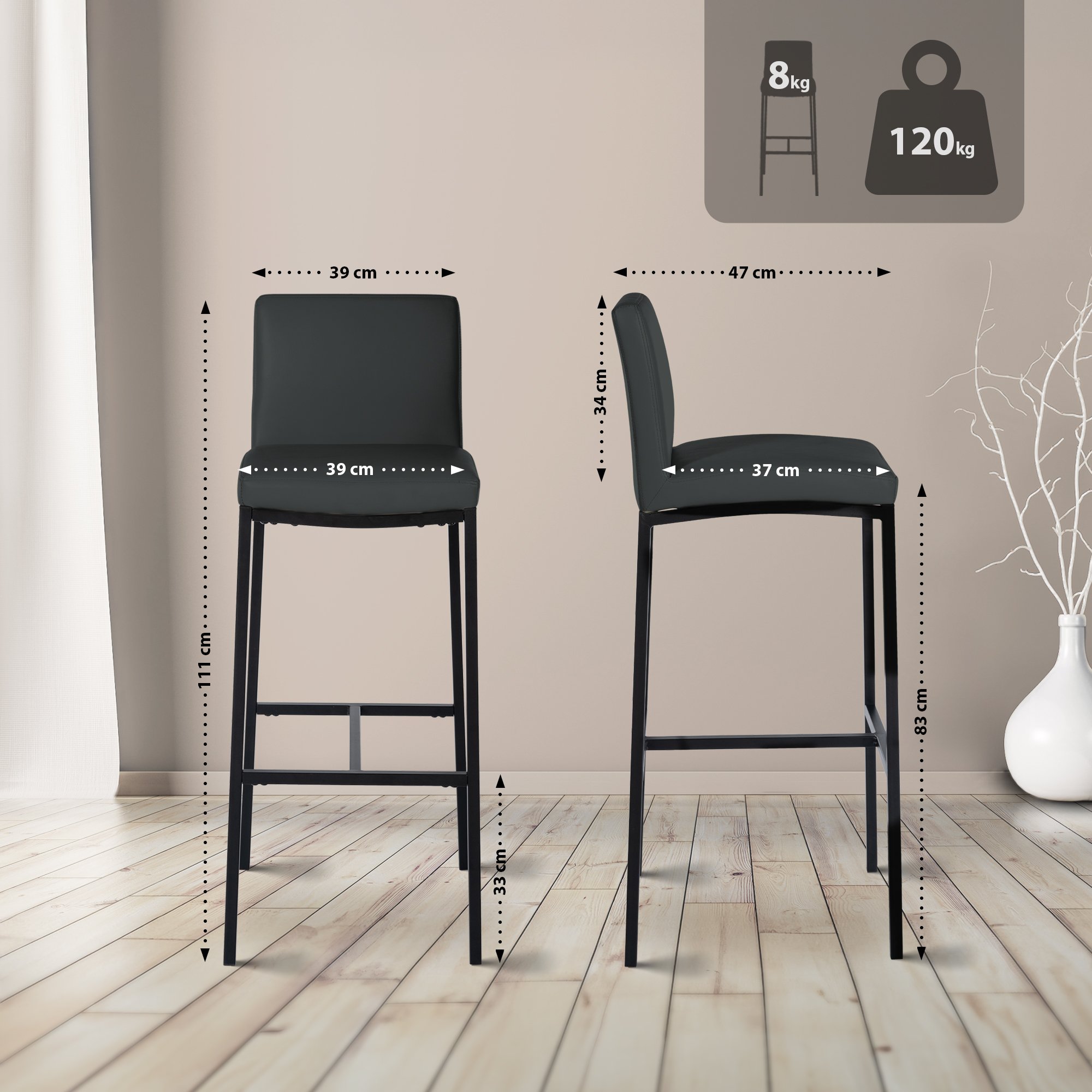 Tabouret de bar Freeport