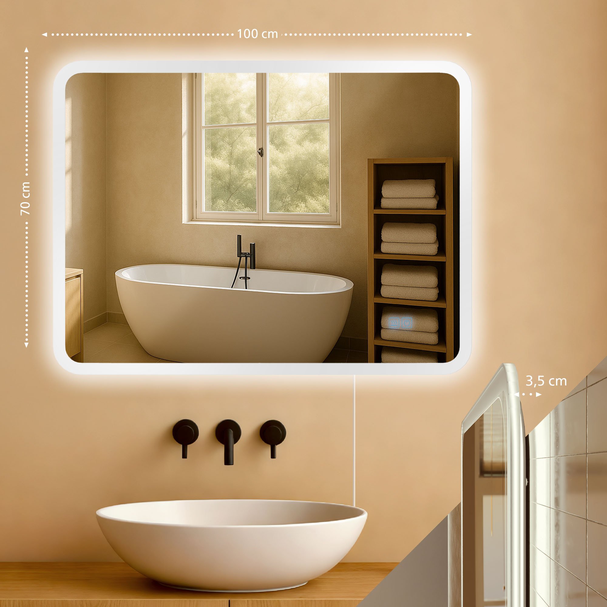Miroir de salle de bain Jericho