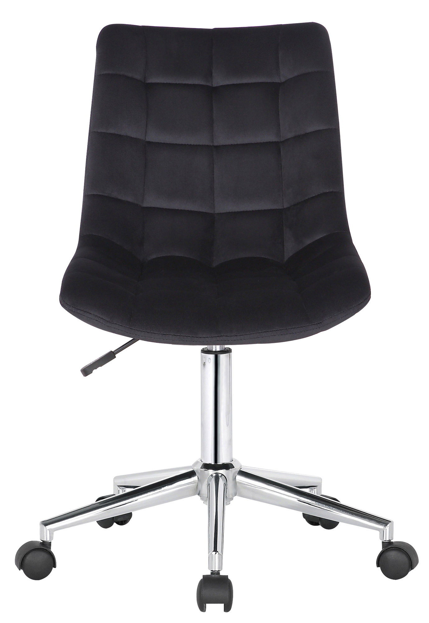 Chaise de bureau pivotant Medford en Velours avec Hauteur ajustable et Roulettes