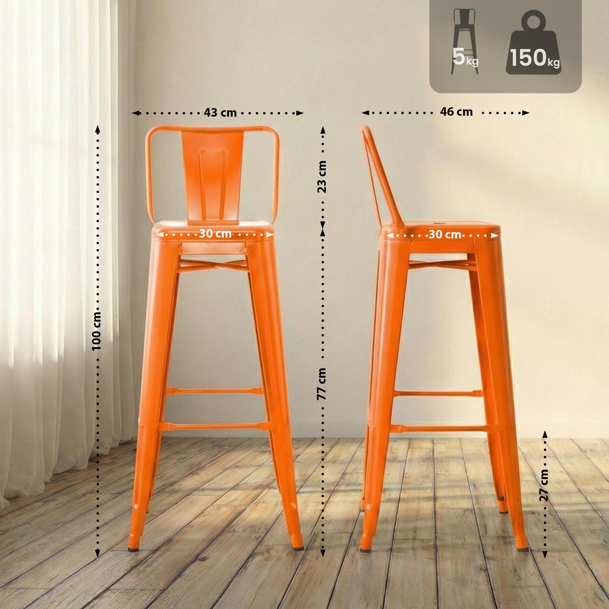 Lot de 2 Tabourets de Bar Mason
