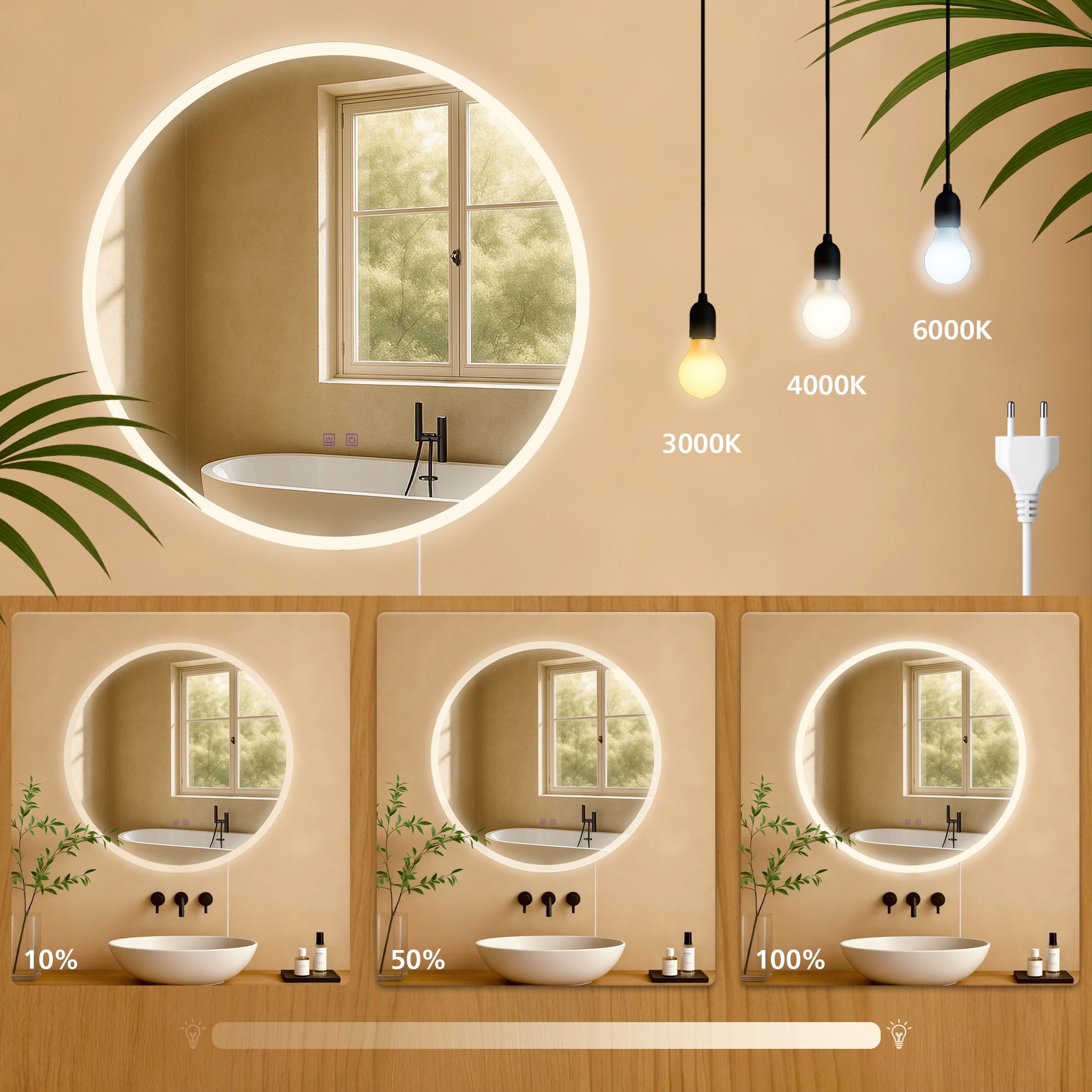 Miroir de salle de bain Laconia