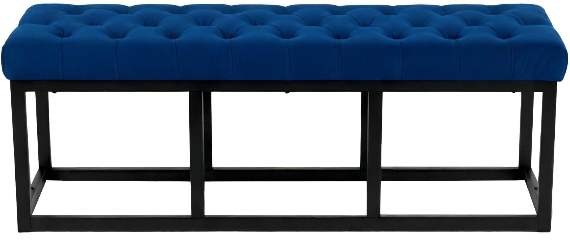 Banc Polson Velours Noir