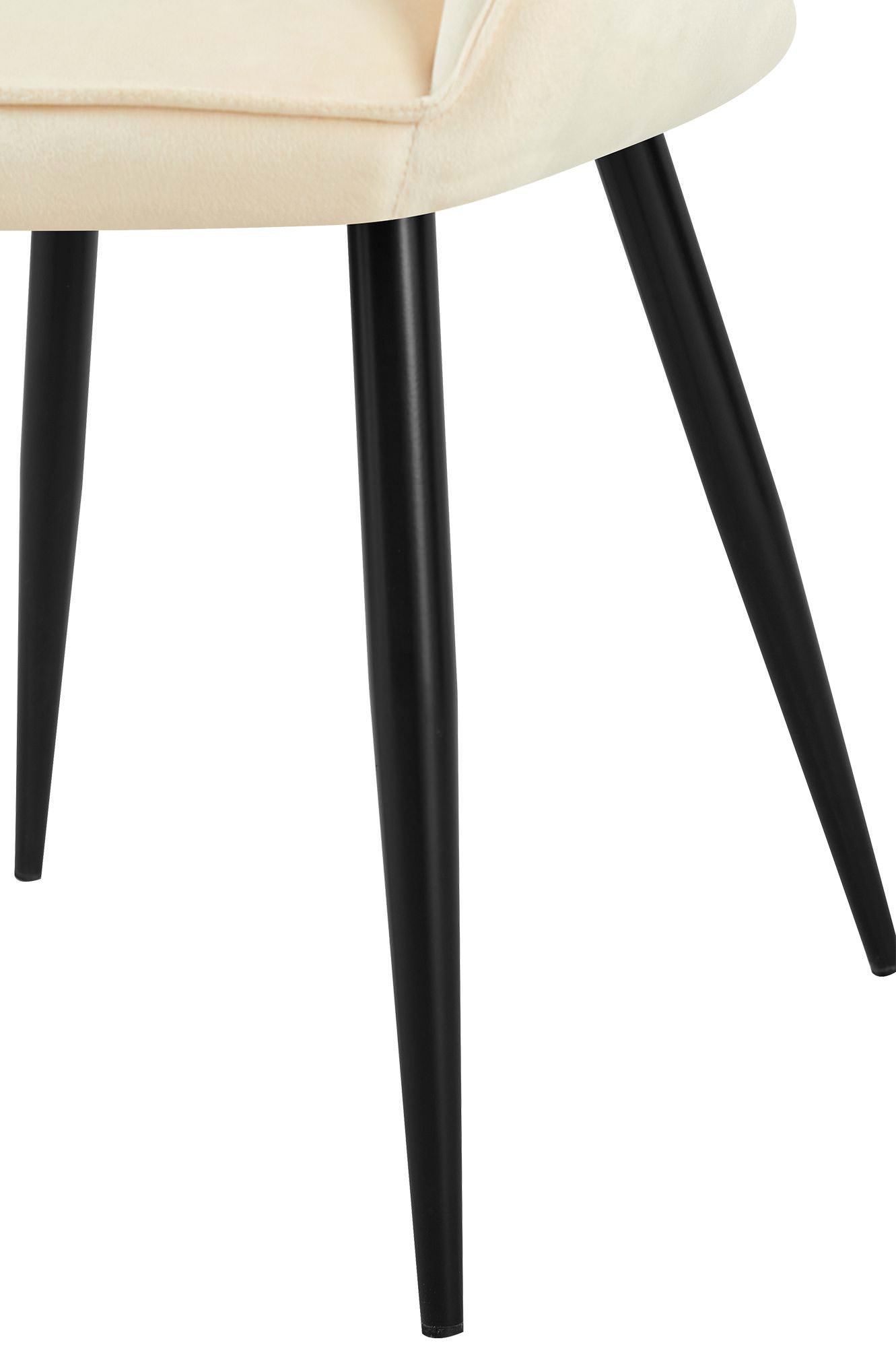 Lot de 2 chaises de salle à manger Boise velours