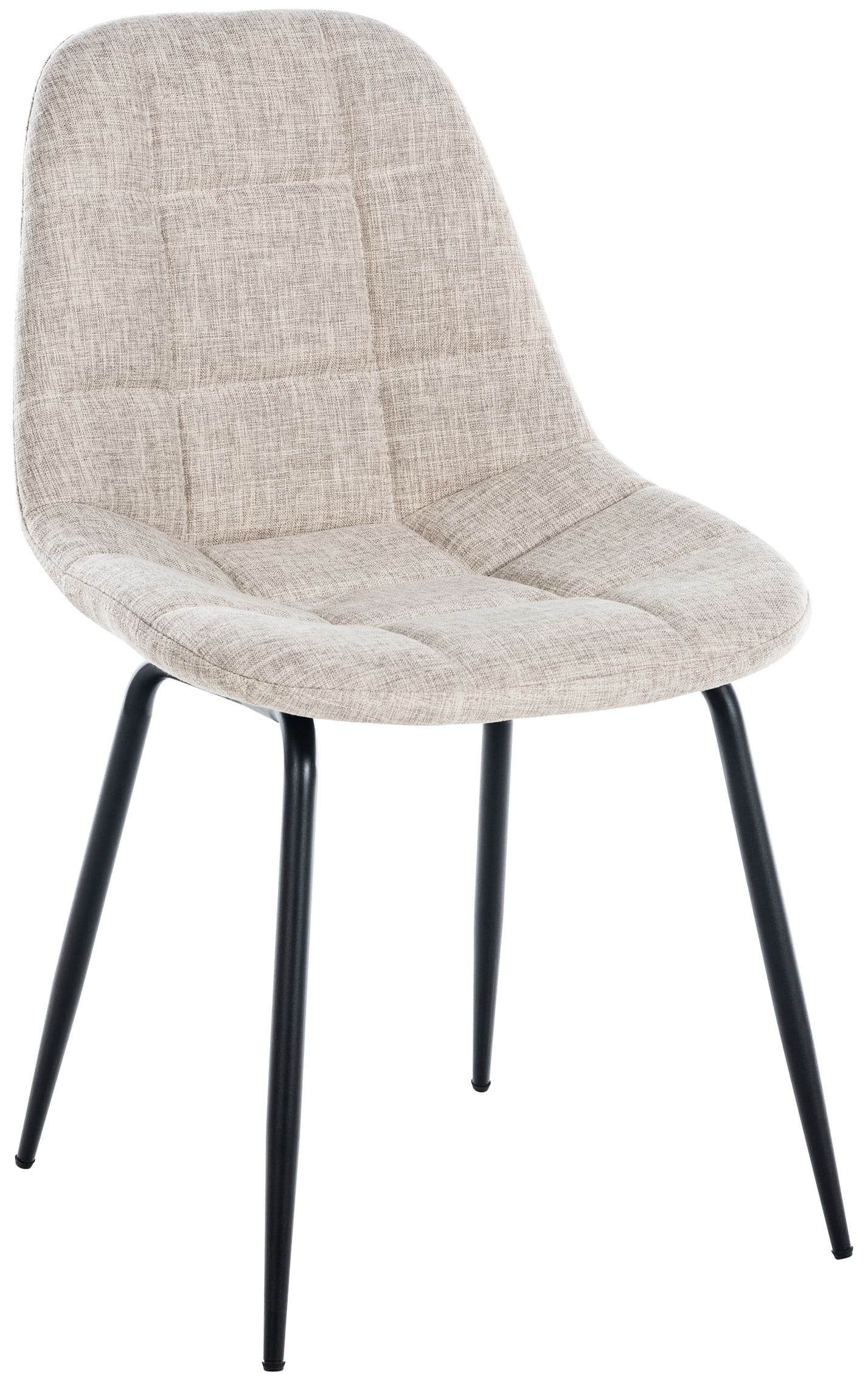 Chaise de salle à manger Tom avec Pieds en métal noir