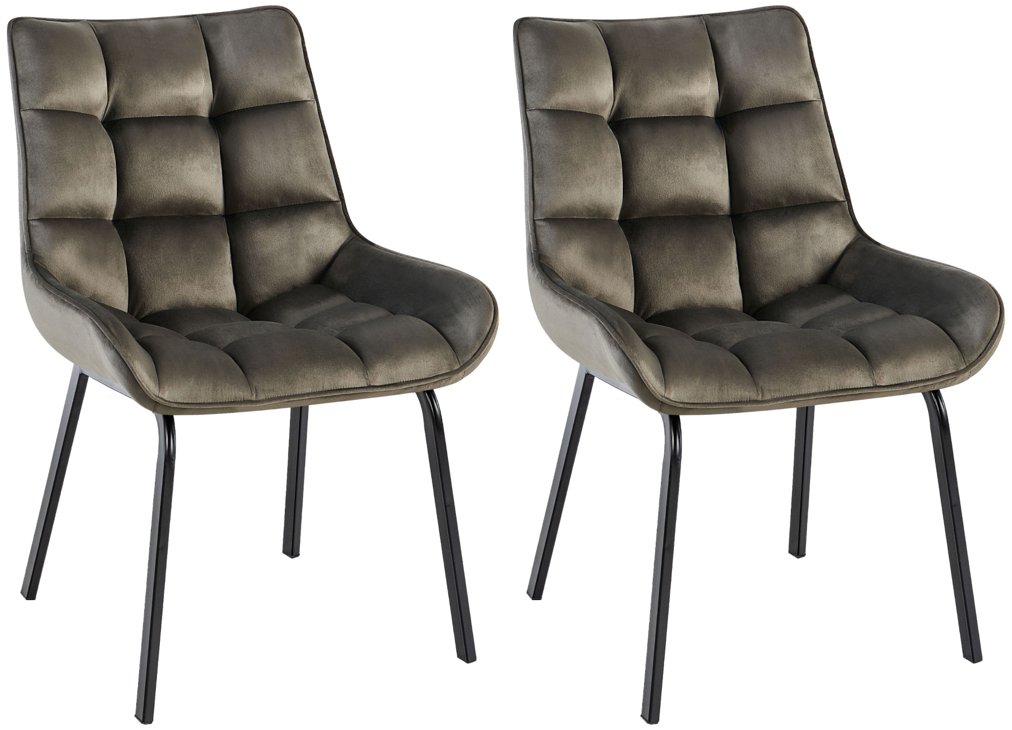 Lot de 2 chaises de salle à manger Saranda