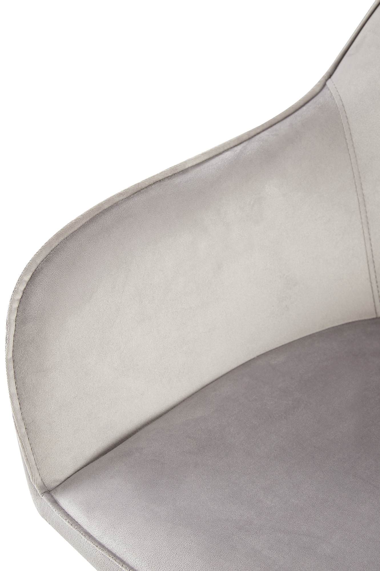 Lot de 2 chaises de salle à manger Boise velours