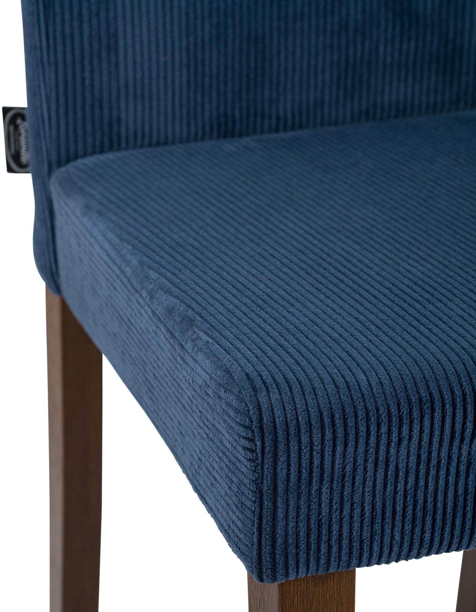 Chaise de salle à manger Ina velours côtelé