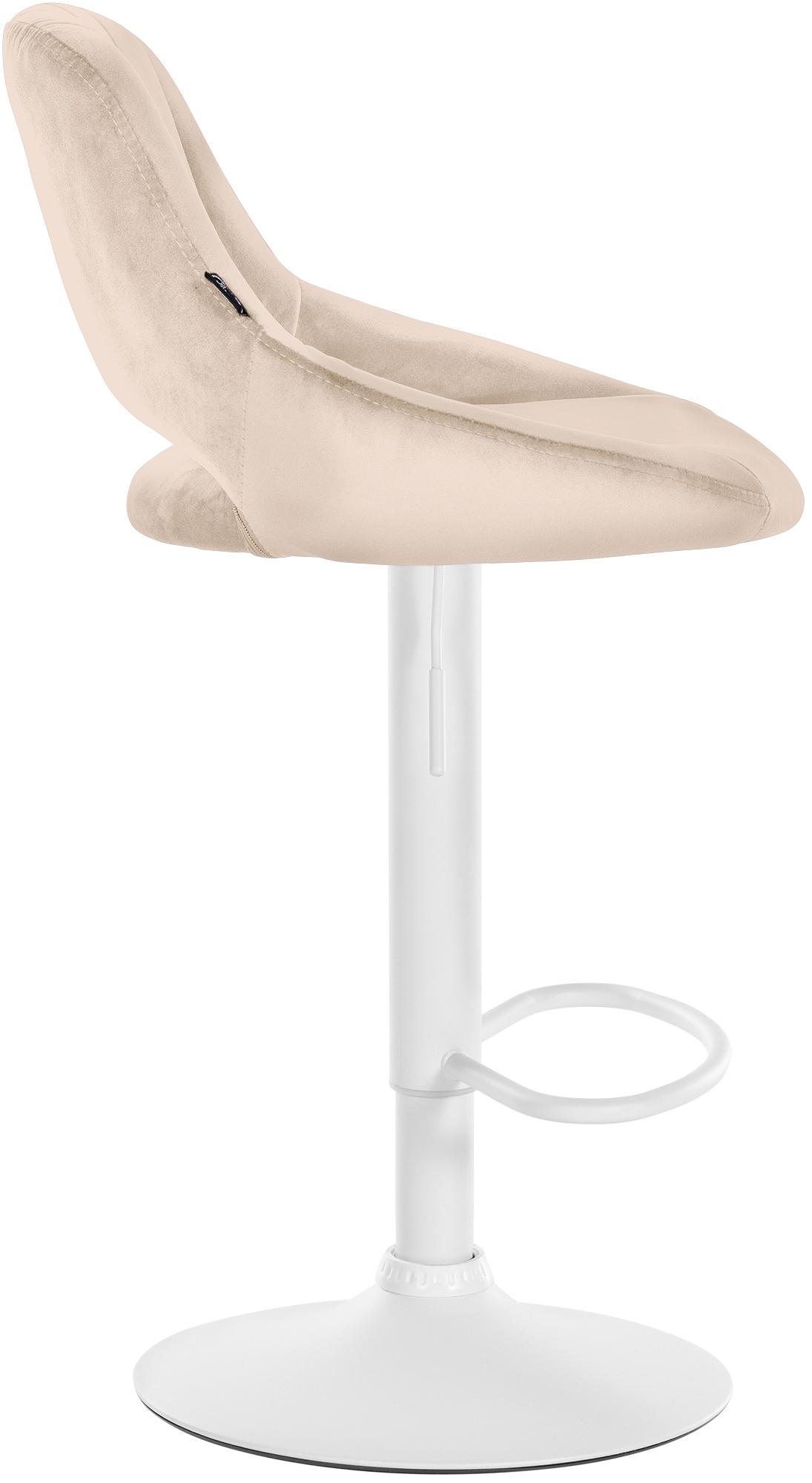 Tabouret de bar Milet en velours