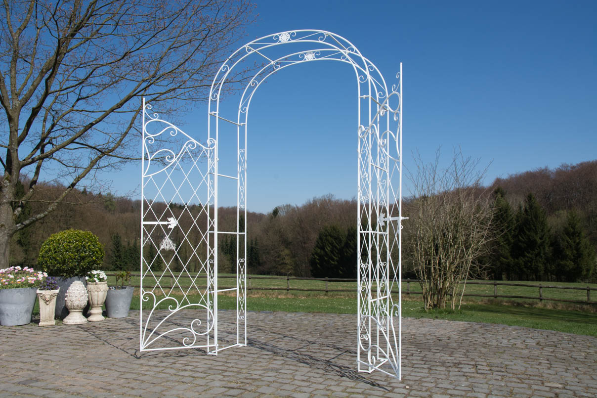 Arche à rosiers en fer Melissa avec porte