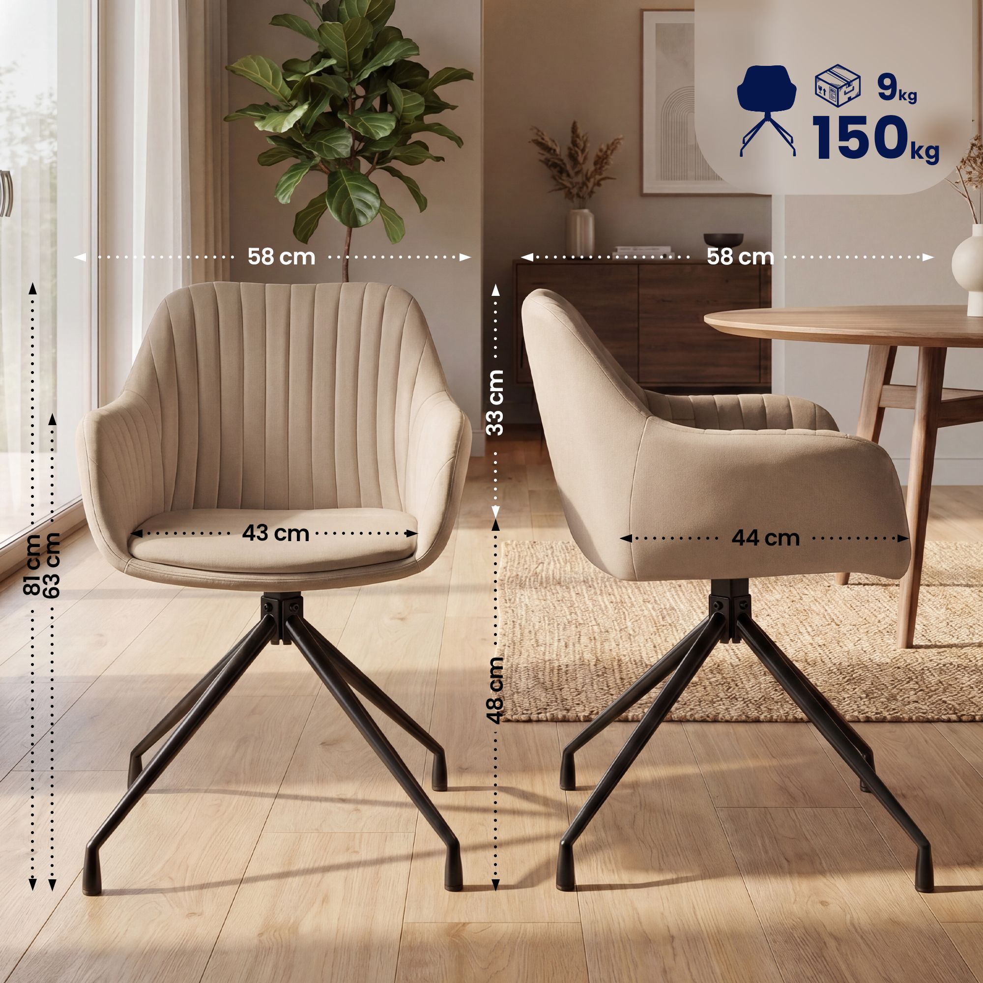 Chaise de salle a manger Welby